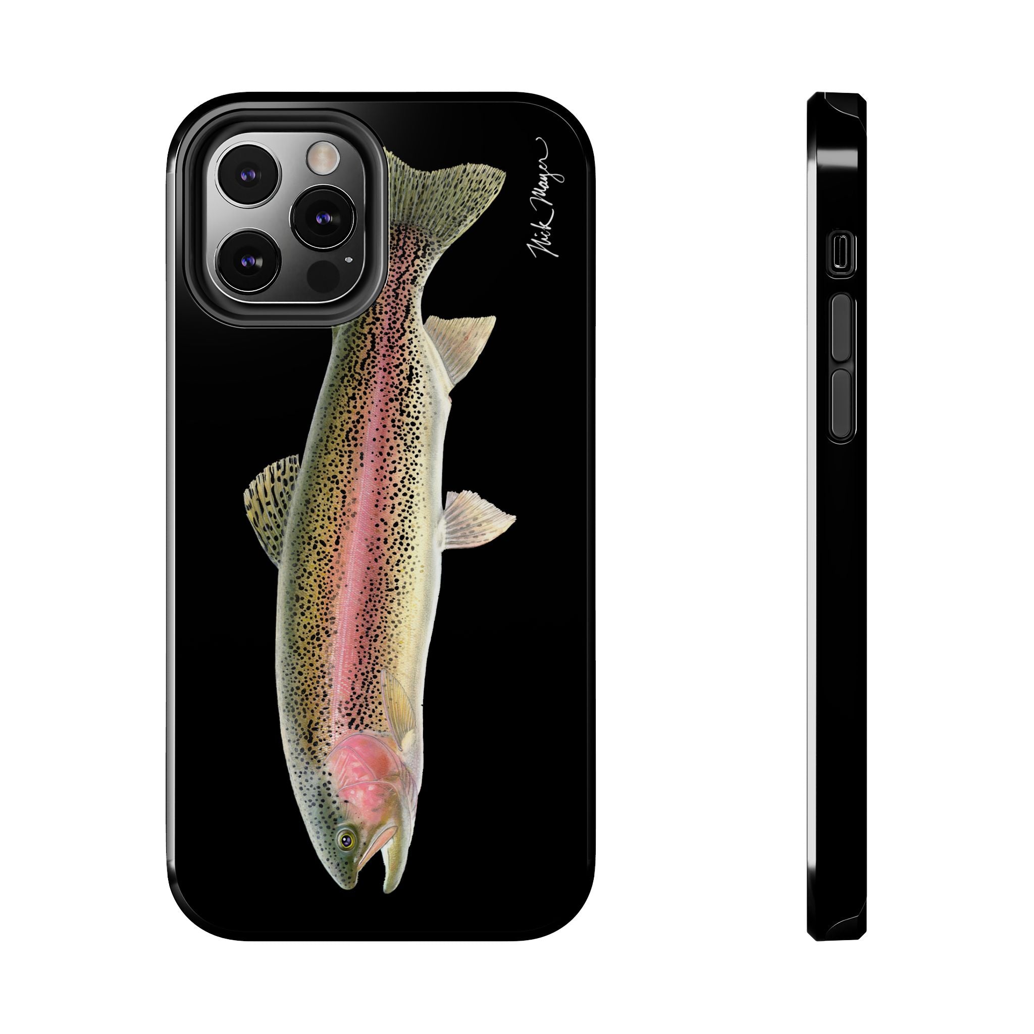 Rainbow Trout Black Phone Case (iPhone)