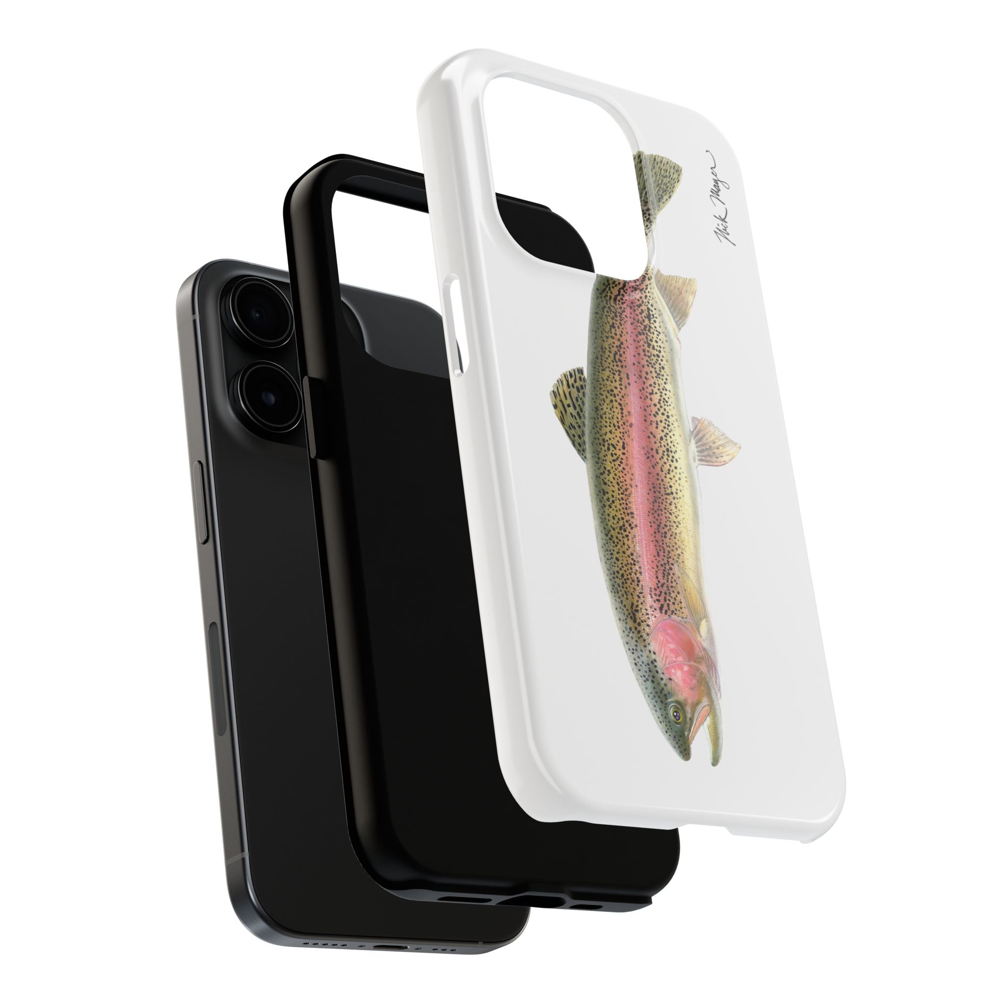 Rainbow Trout White Phone Case (iPhone)