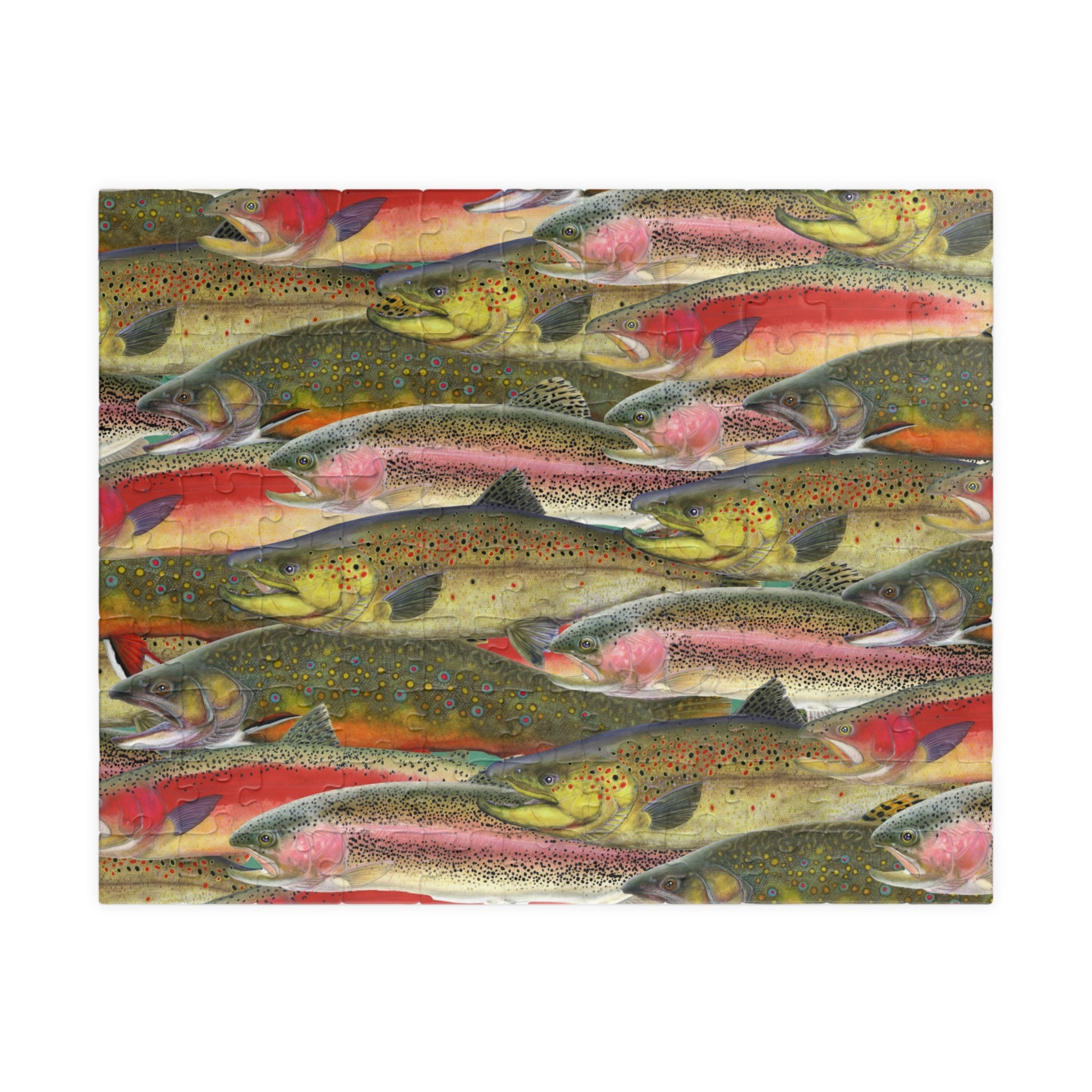 Trout Fish Art Jigsaw Puzzle (110, 252, 520, 1014-piece)