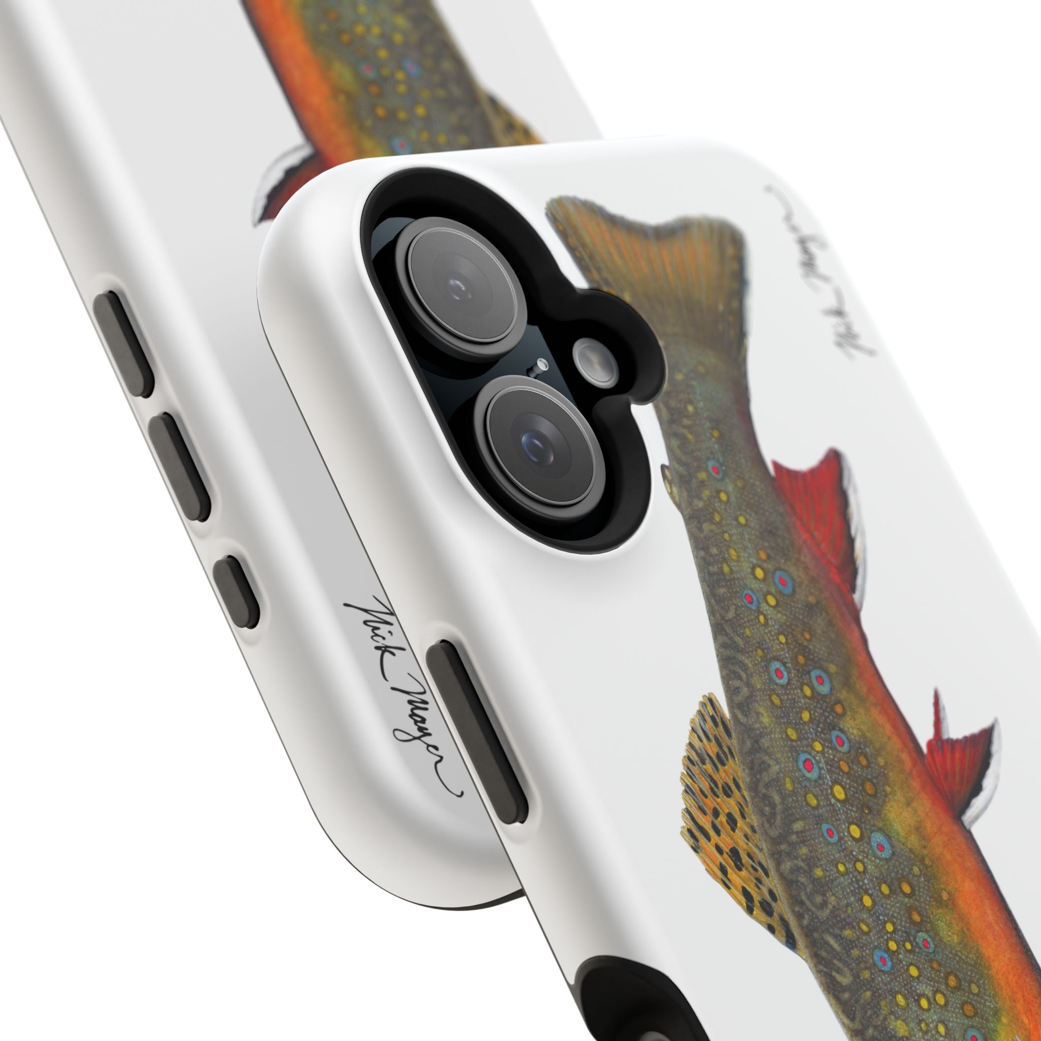 Brook Trout MagSafe White iPhone Case