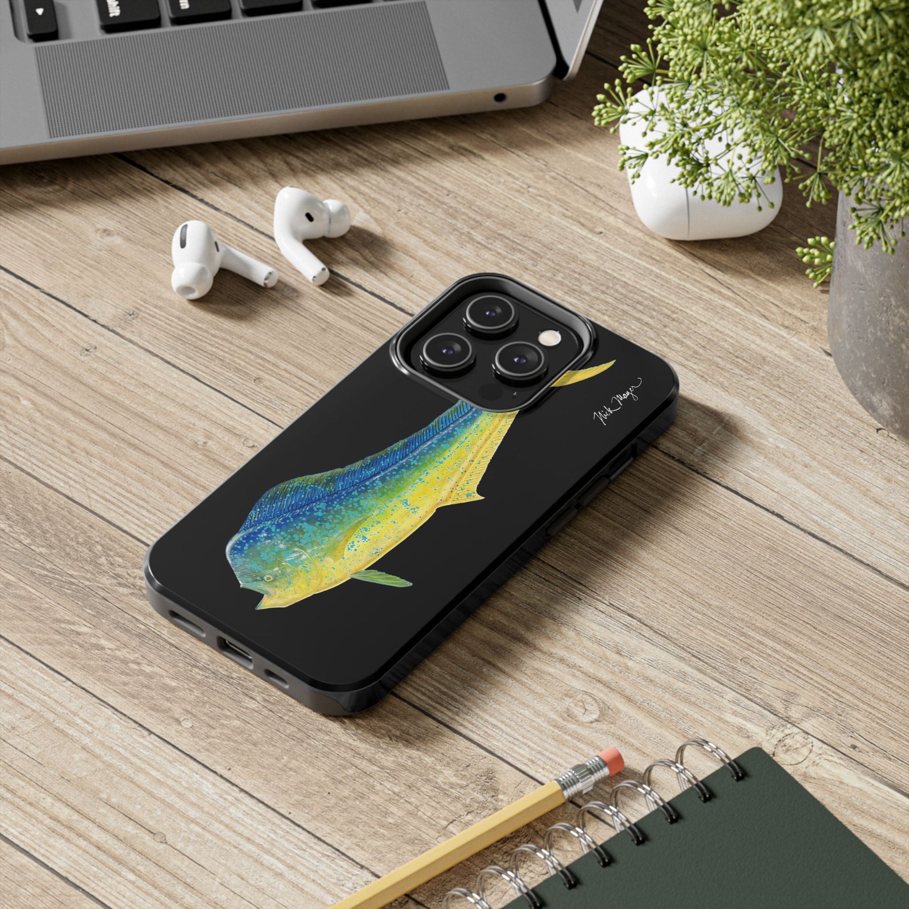 Bull Mahi Black Phone Case (iPhone)