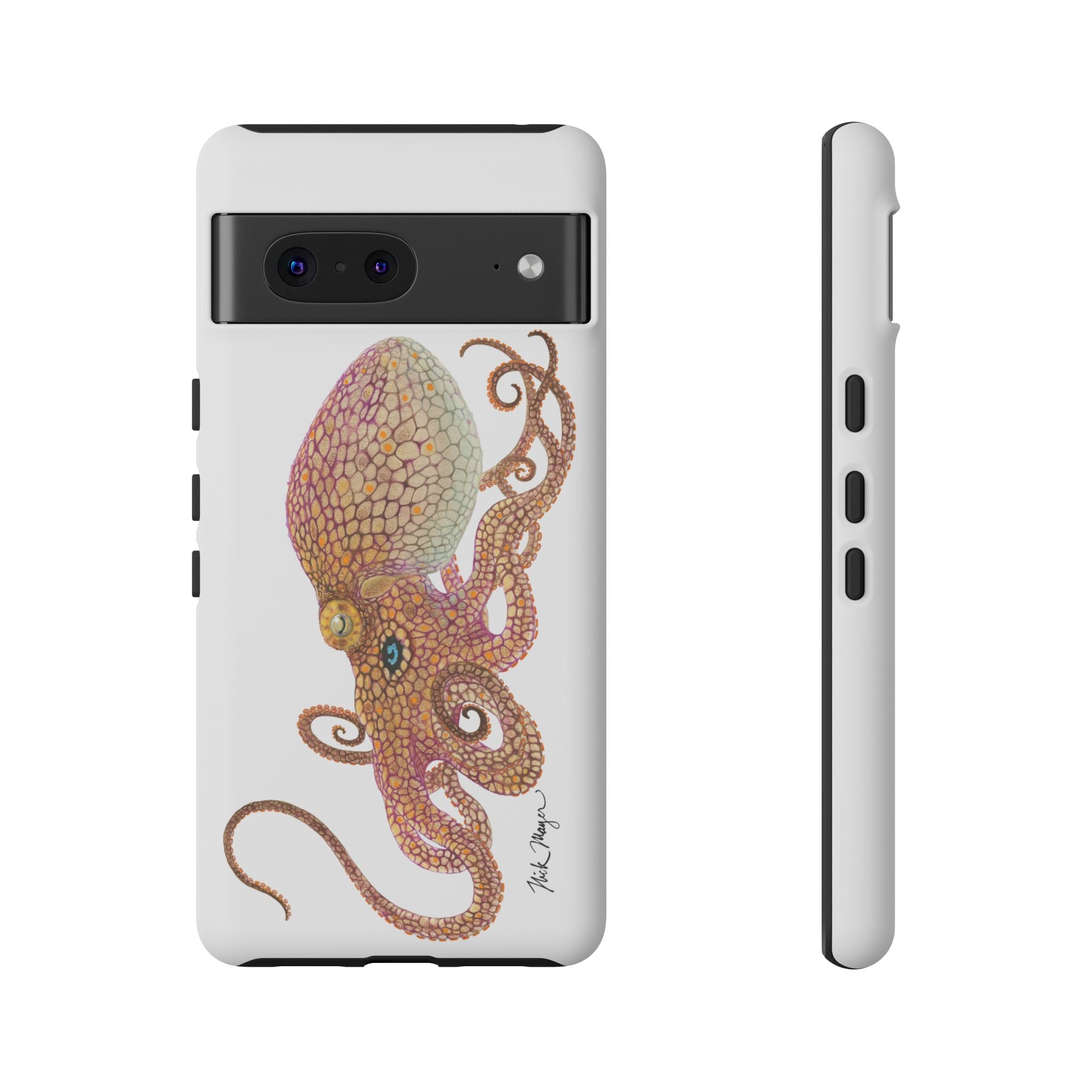 Two Spot Octopus White Phone Case (Samsung)