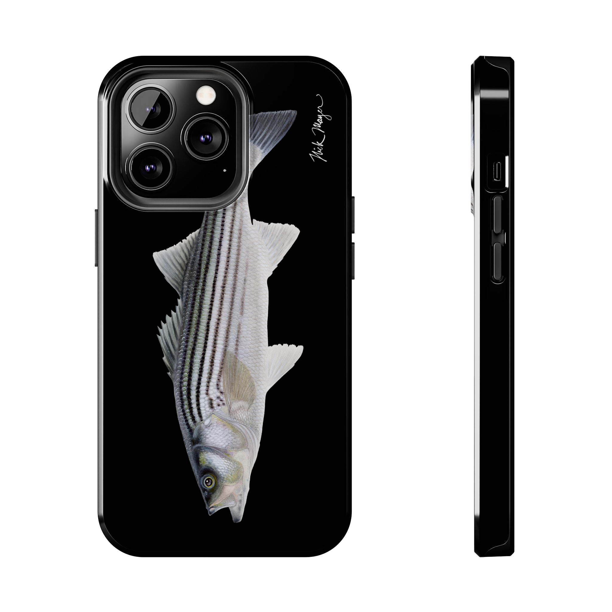 Schoolie Striper Black Phone Case (iPhone)