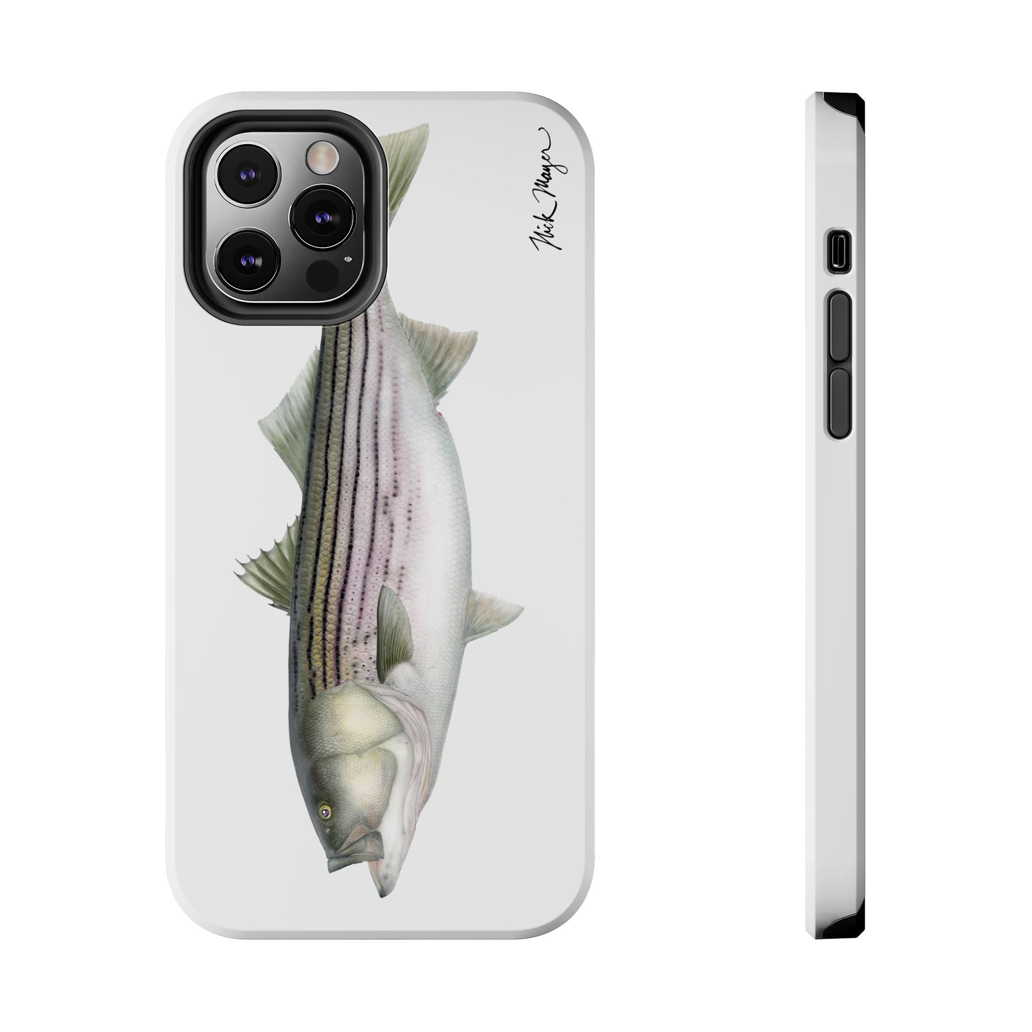 30 lb Striper White Phone Case (iPhone)