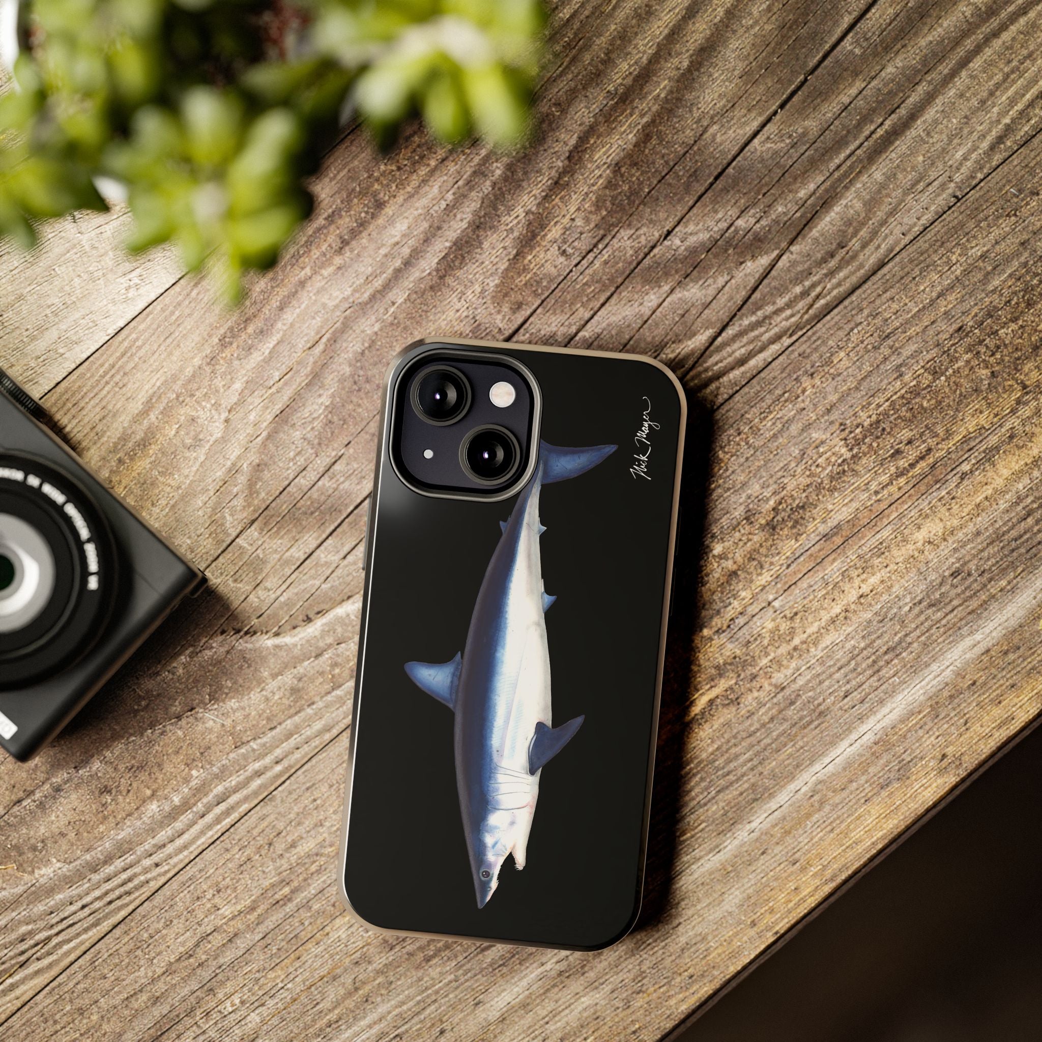 Mako Shark Black iPhone Case