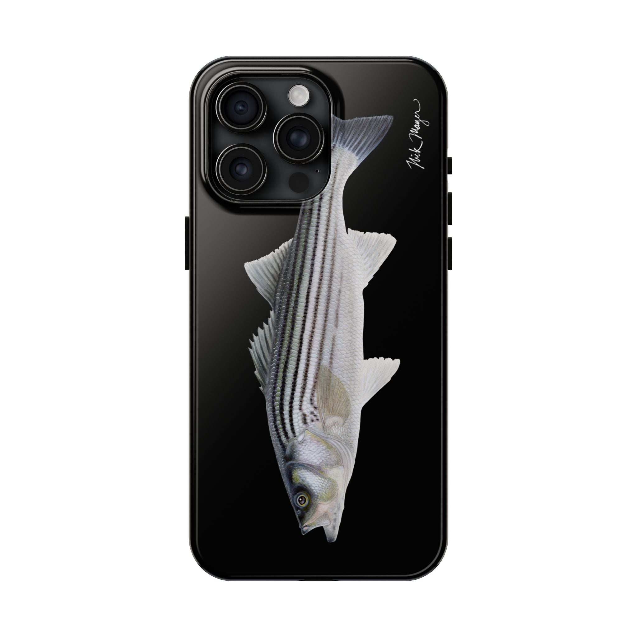 Schoolie Striper Black Phone Case (iPhone)