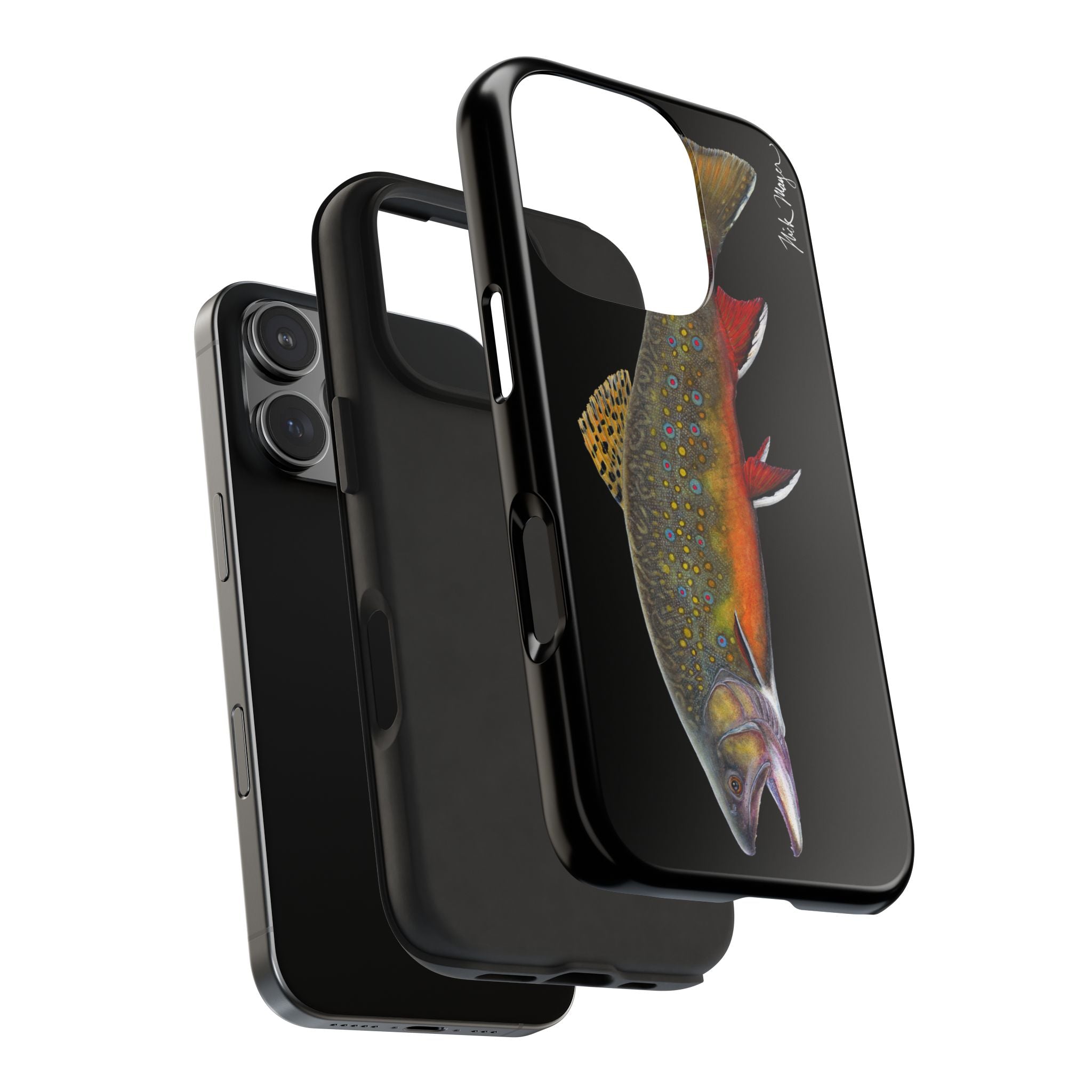 Brook Trout Black Phone Case (iPhone)