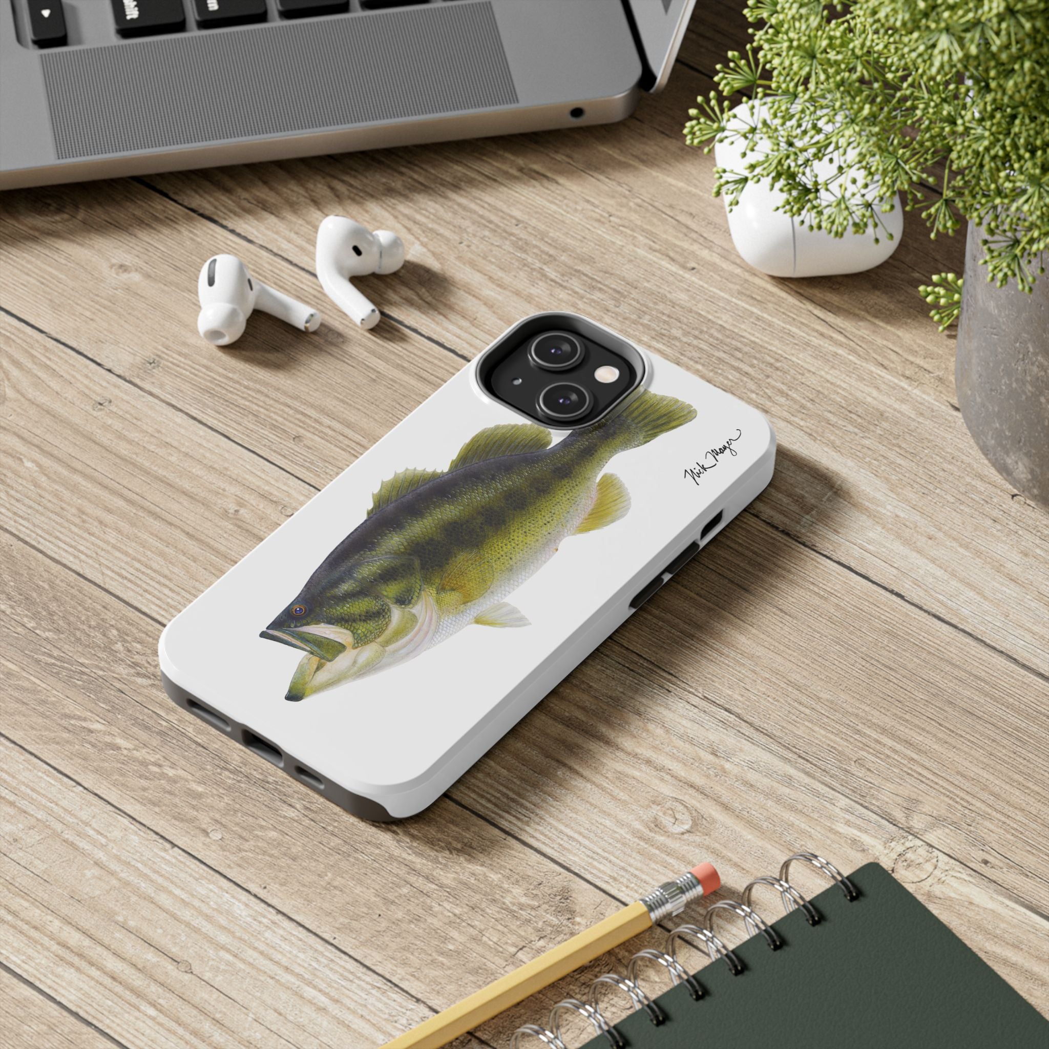 Largemouth Bass White Phone Case (iPhone)