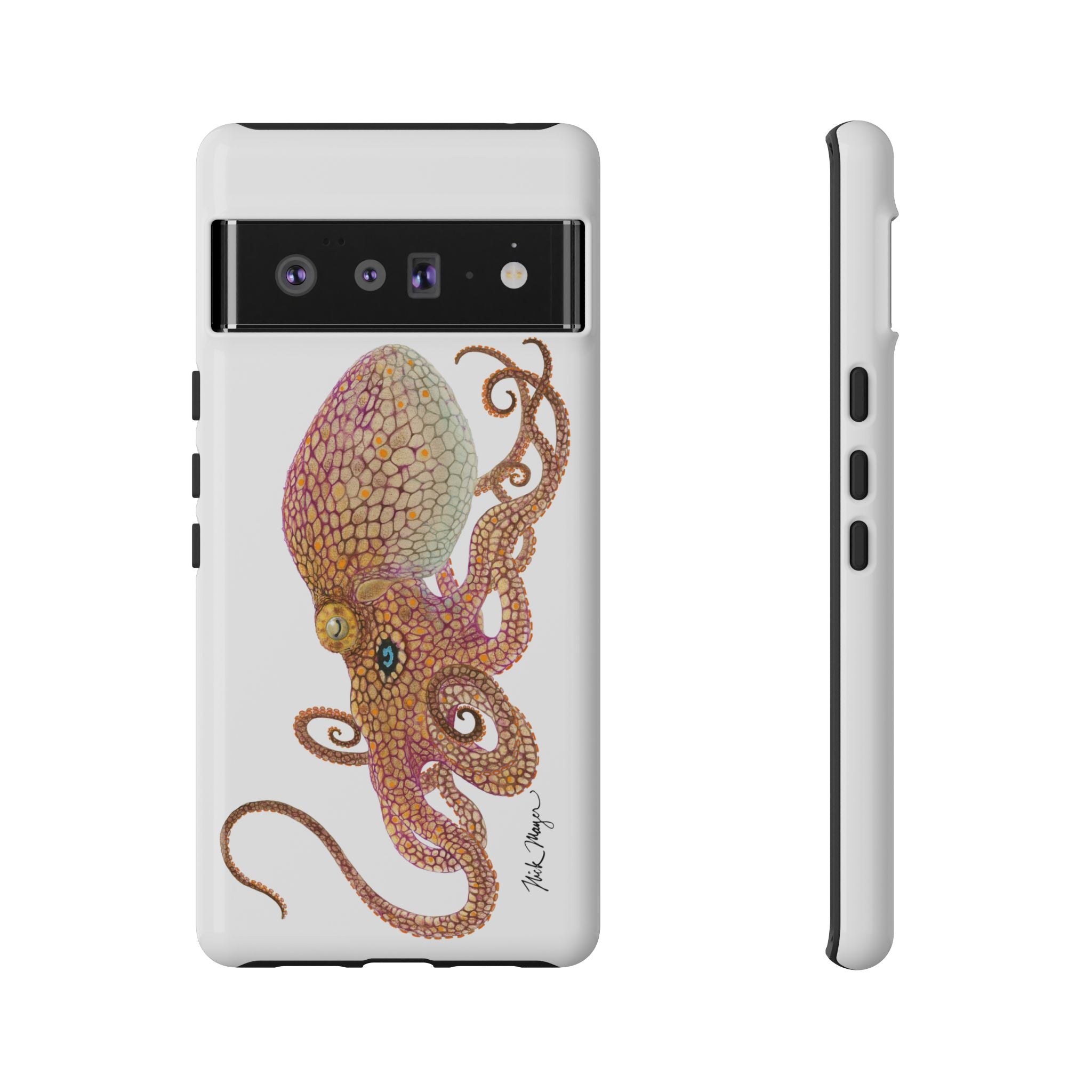 Two Spot Octopus White Phone Case (Samsung)