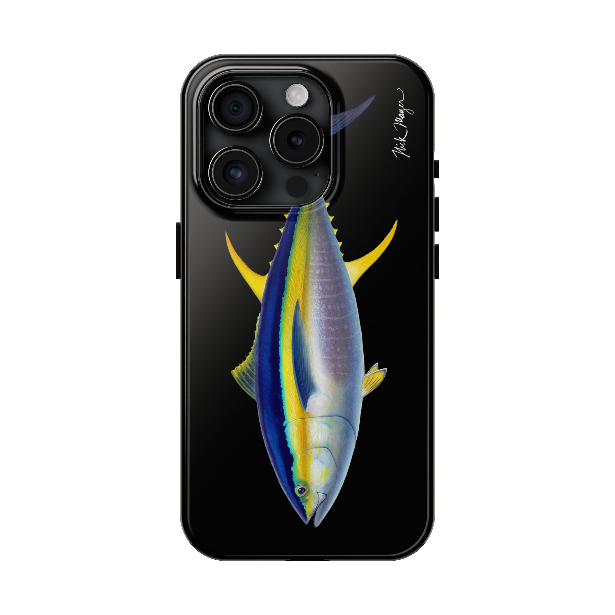 Yellowfin Tuna Black Phone Case (iPhone)