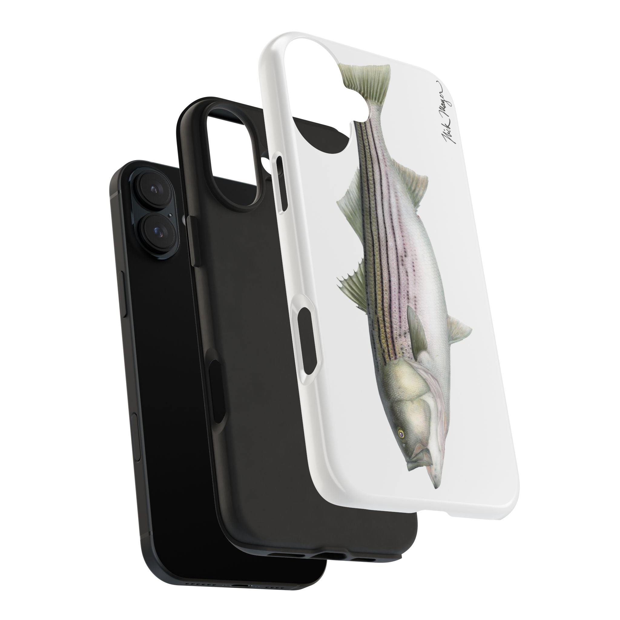 30 lb Striper White Phone Case (iPhone)