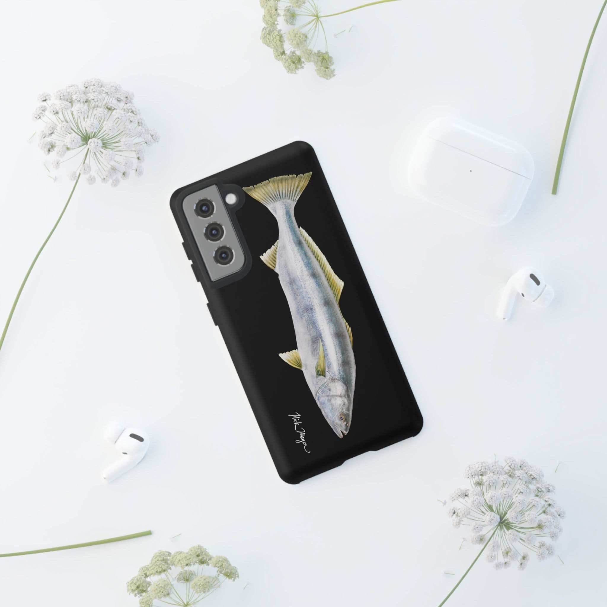 White Sea Bass Phone Case (Samsung) - black