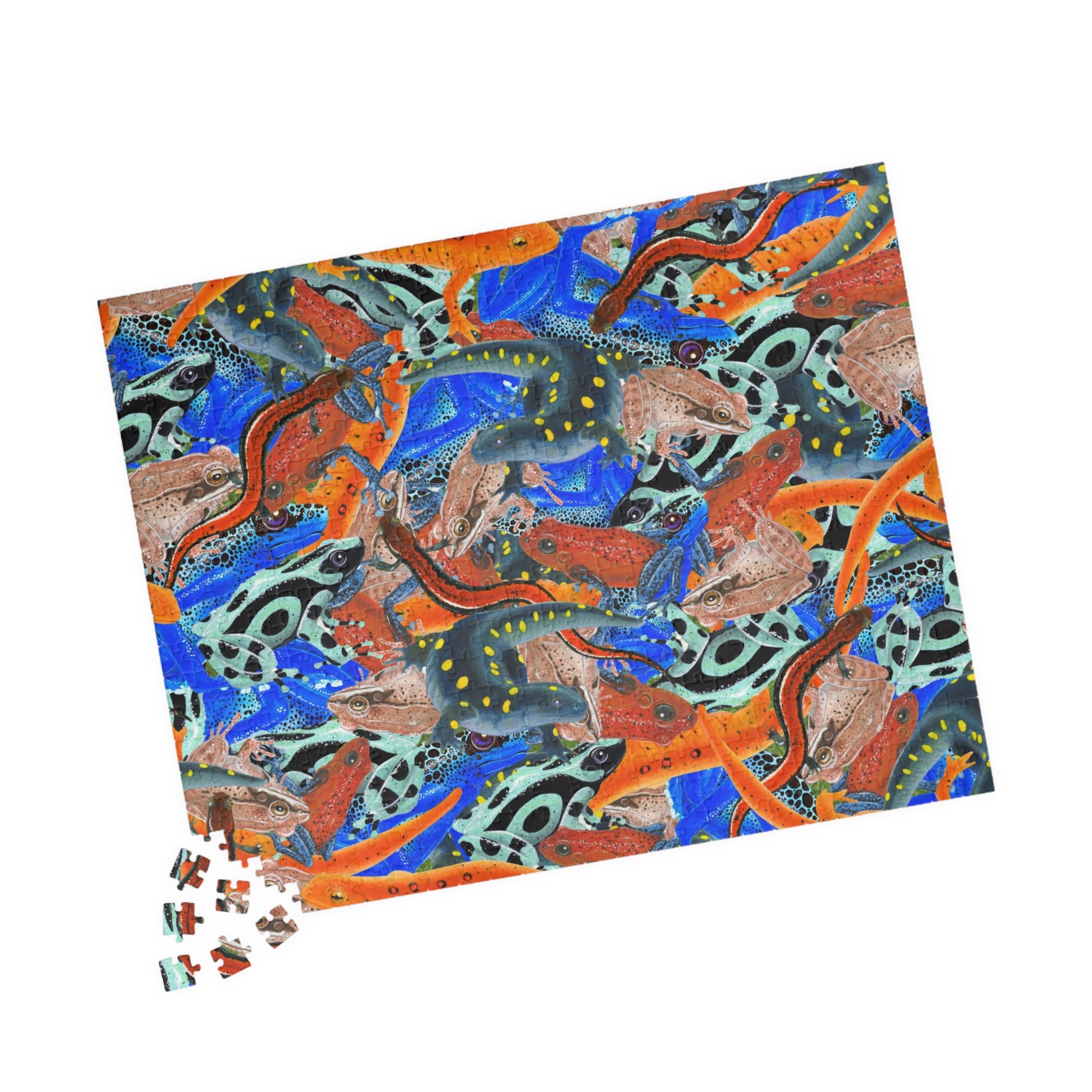 Frogs & Salamanders Art Jigsaw Puzzle (110, 252, 520, 1014-piece)