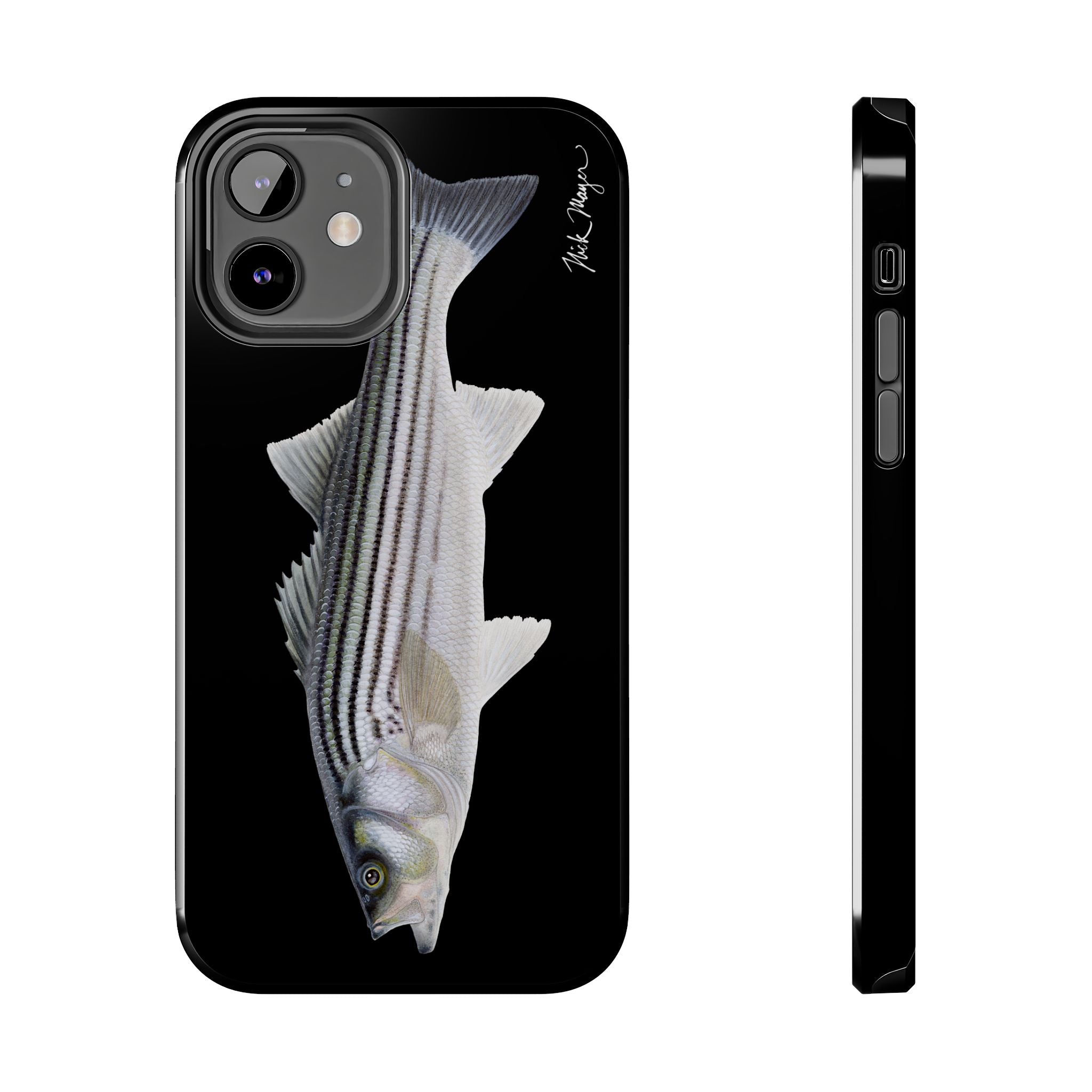 Schoolie Striper Black Phone Case (iPhone)