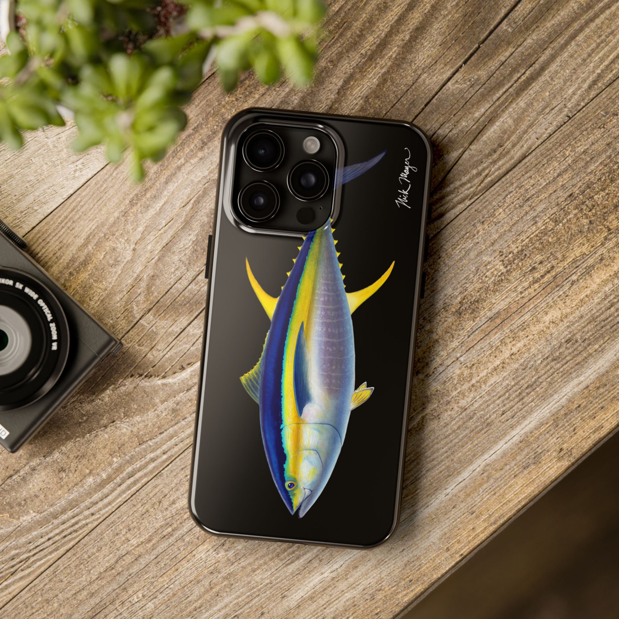 Yellowfin Tuna Black Phone Case (iPhone)