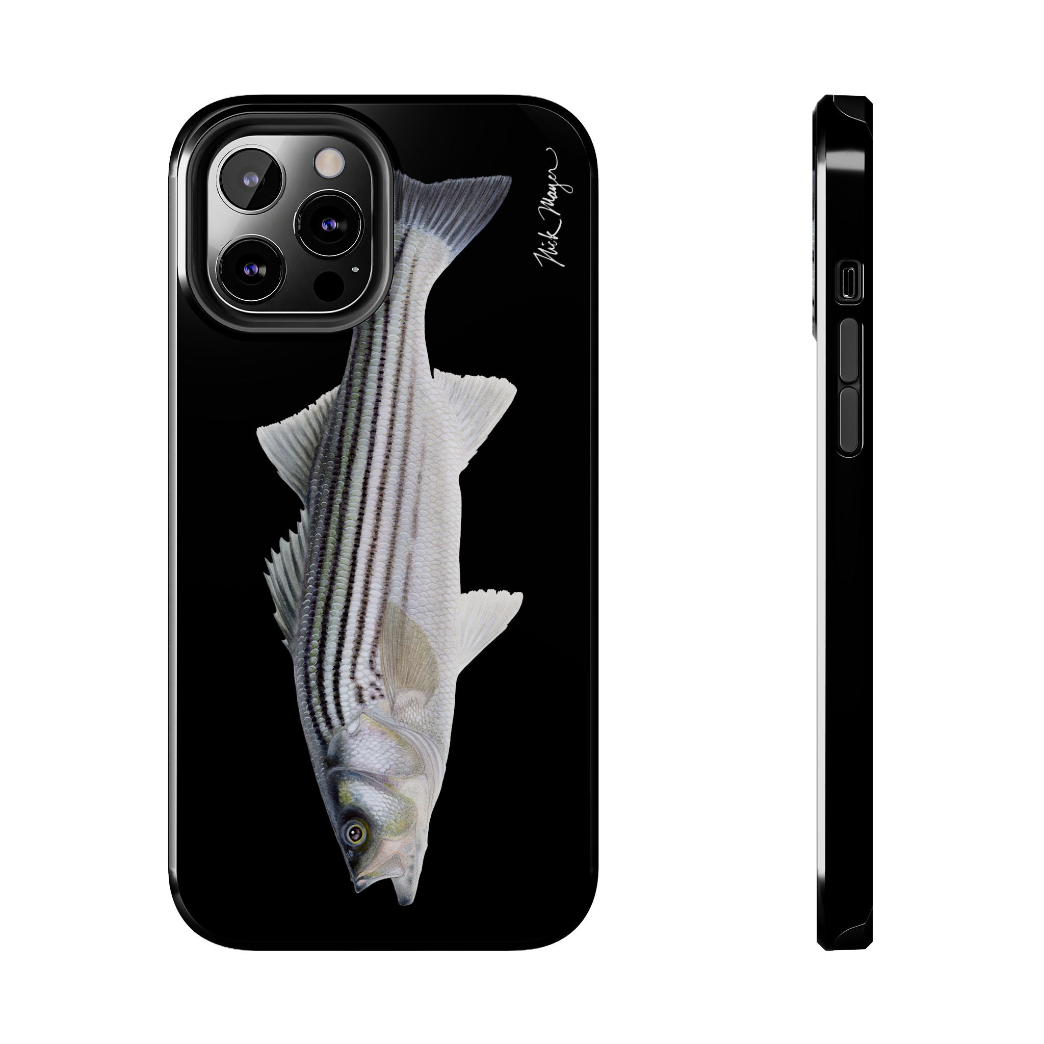 Schoolie Striper Black Phone Case (iPhone)