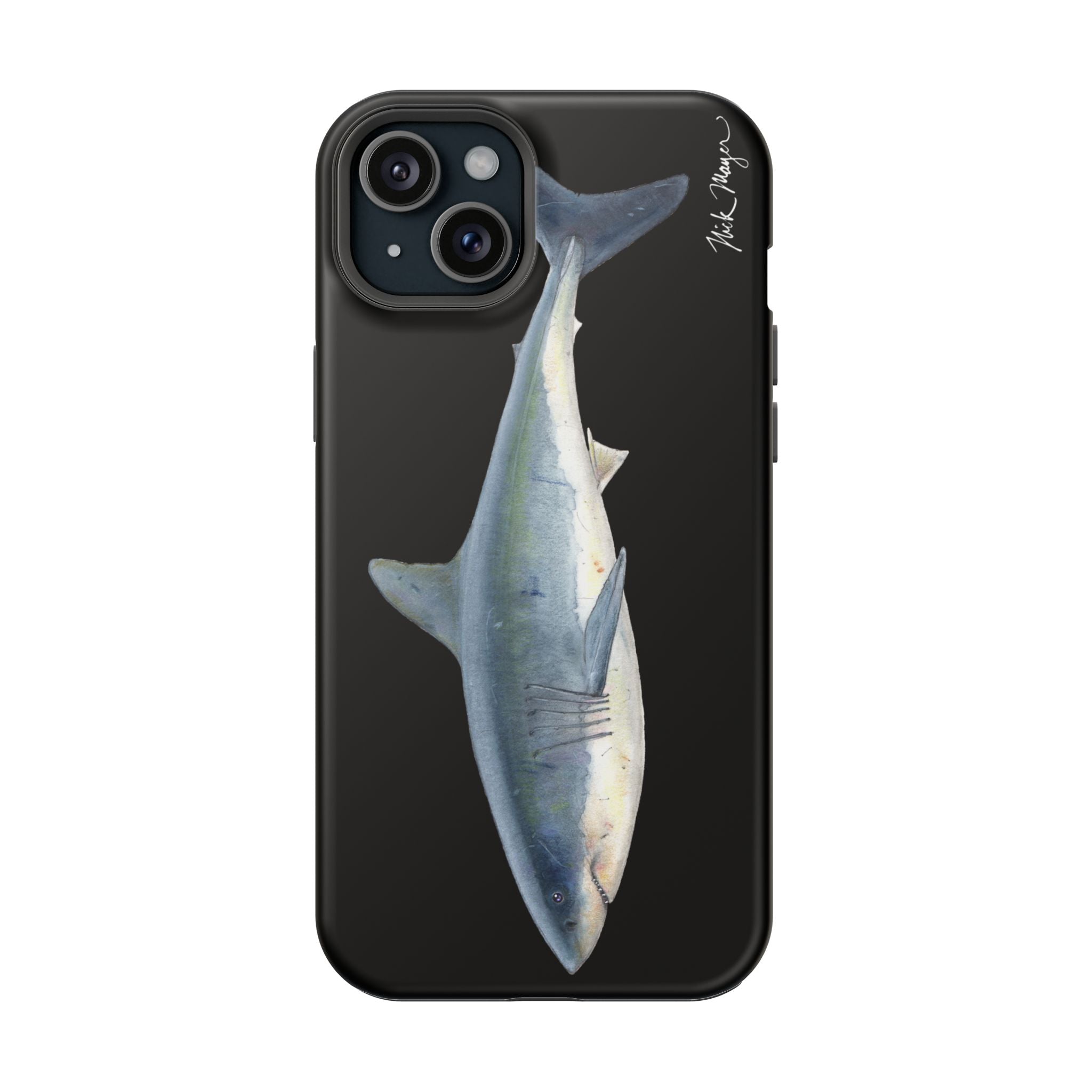 Great White Shark Black MagSafe iPhone Case