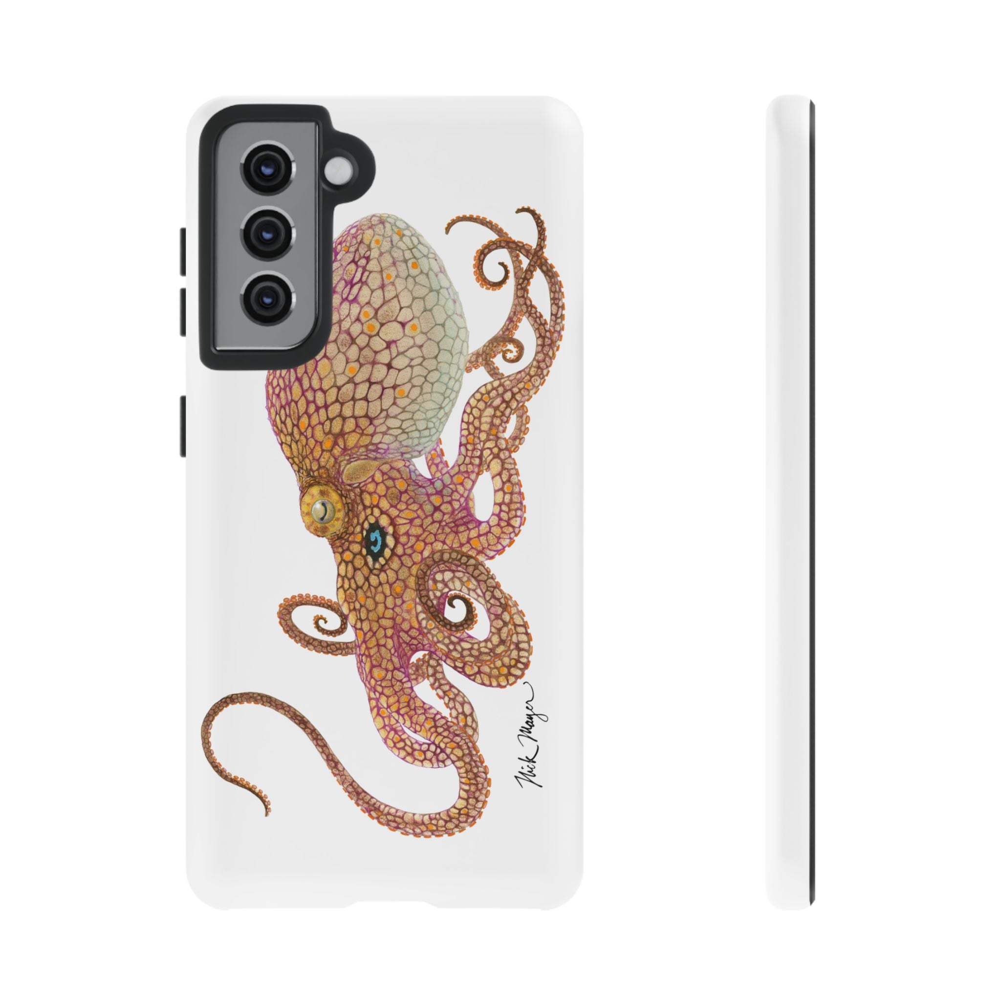 Two Spot Octopus White Phone Case (Samsung)