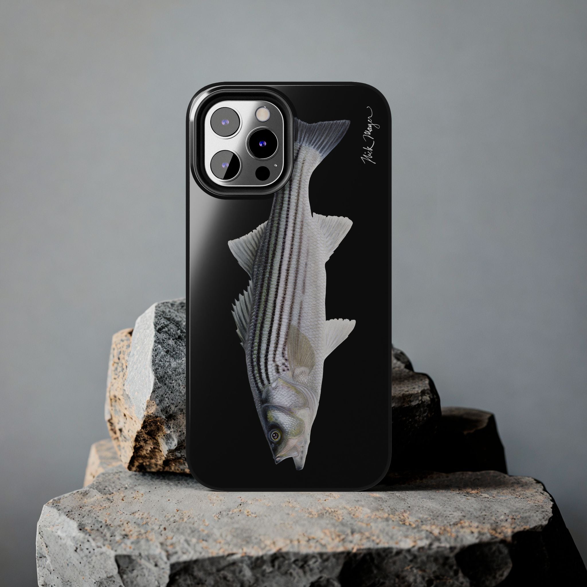 Schoolie Striper Black Phone Case (iPhone)