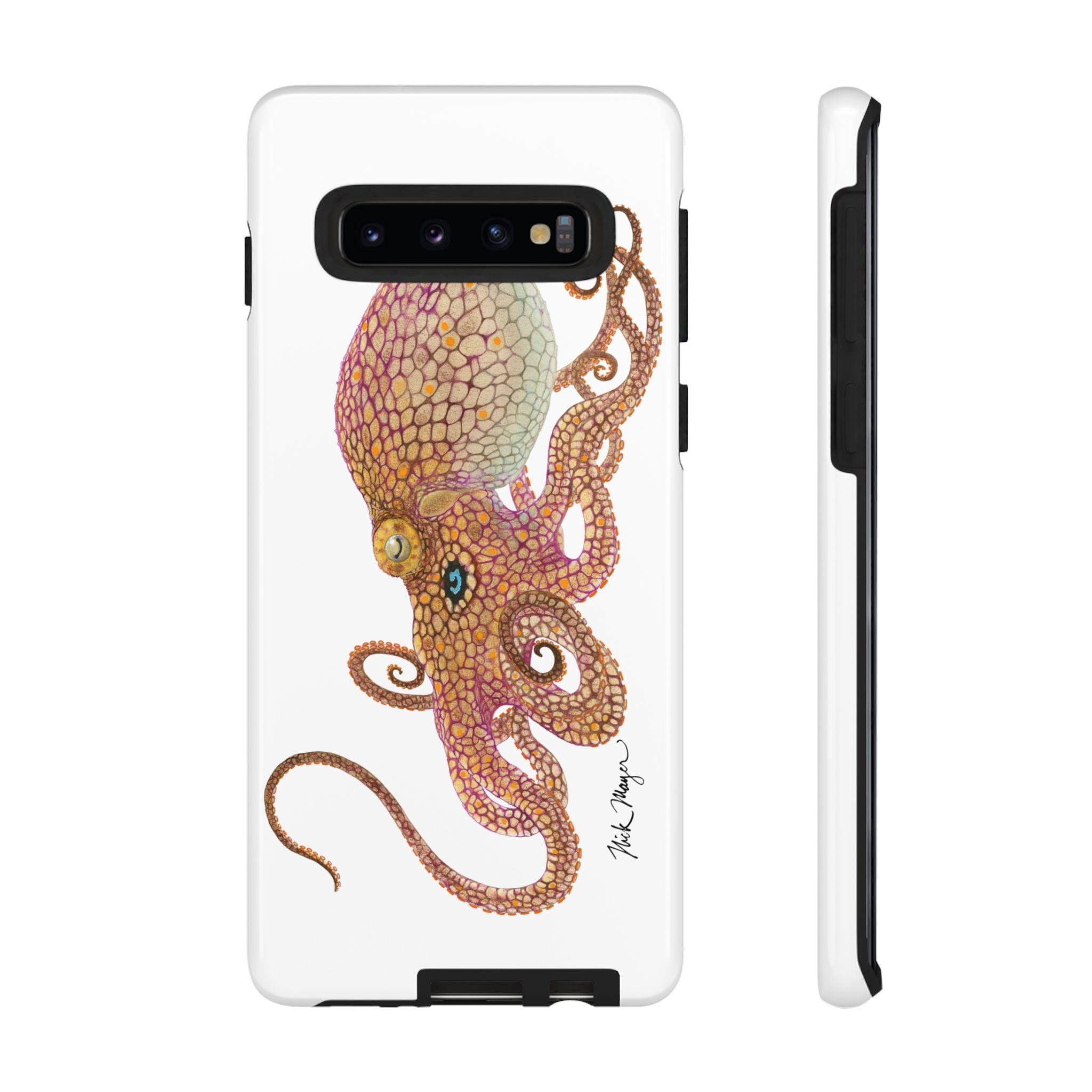 Two Spot Octopus White Phone Case (Samsung)