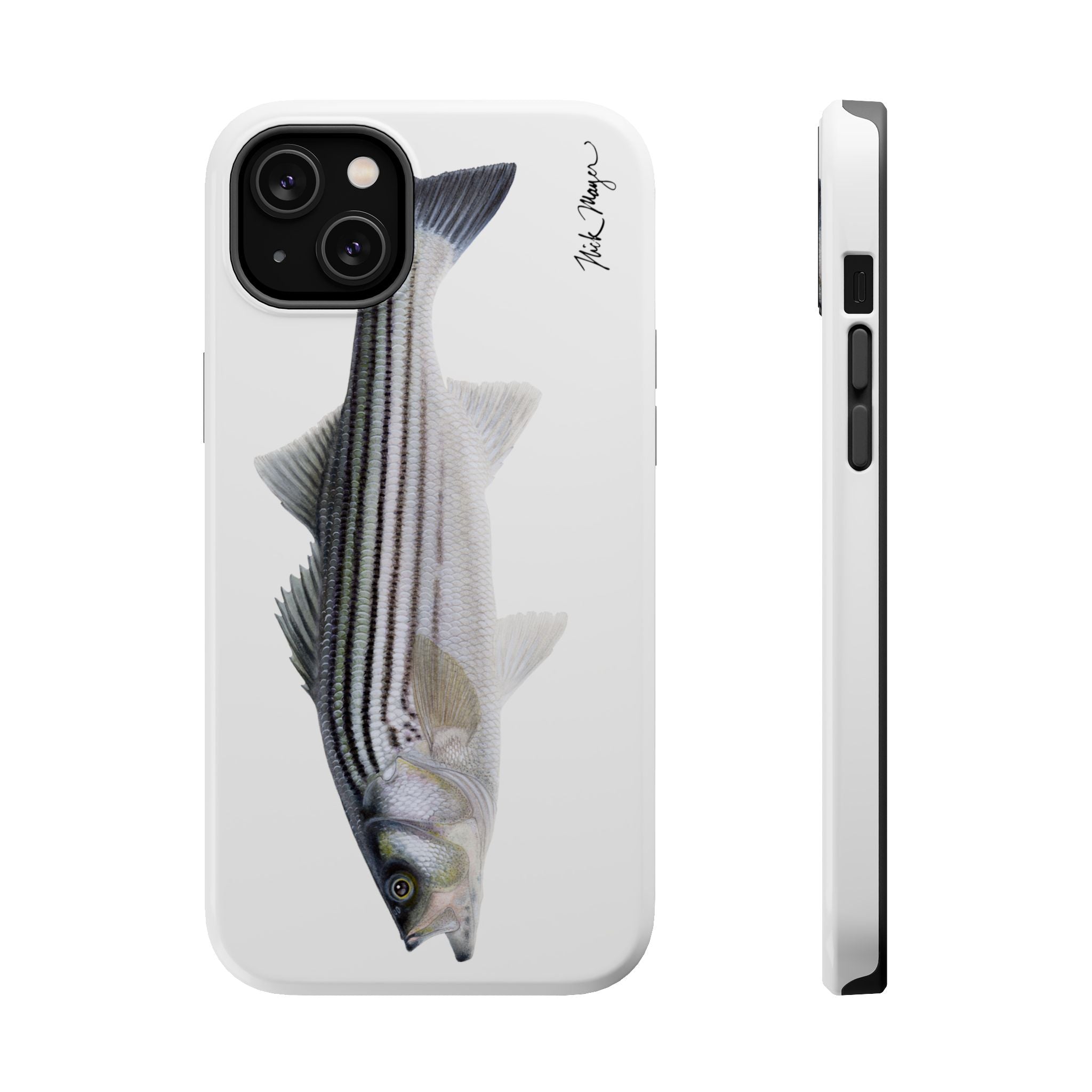 Schoolie Striper MagSafe White iPhone Case