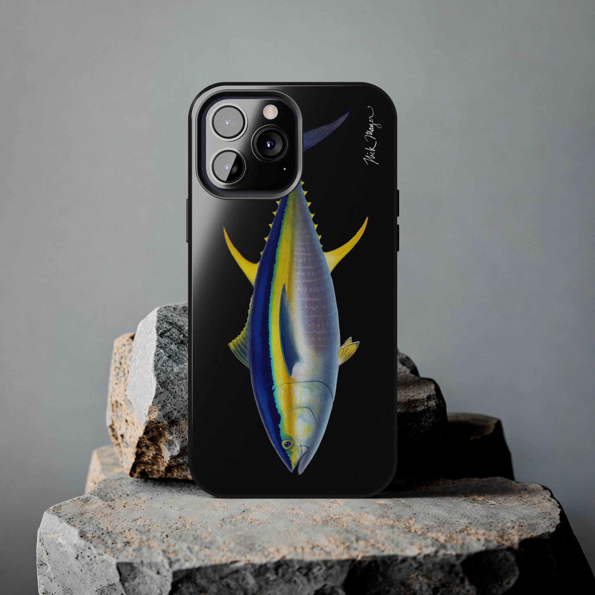 Yellowfin Tuna Black Phone Case (iPhone)