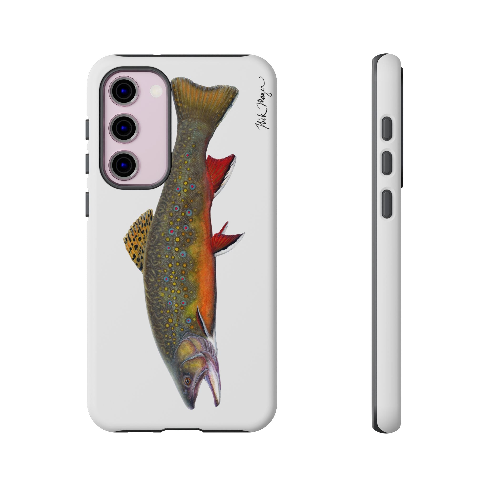 Brook Trout White Phone Case (Samsung)