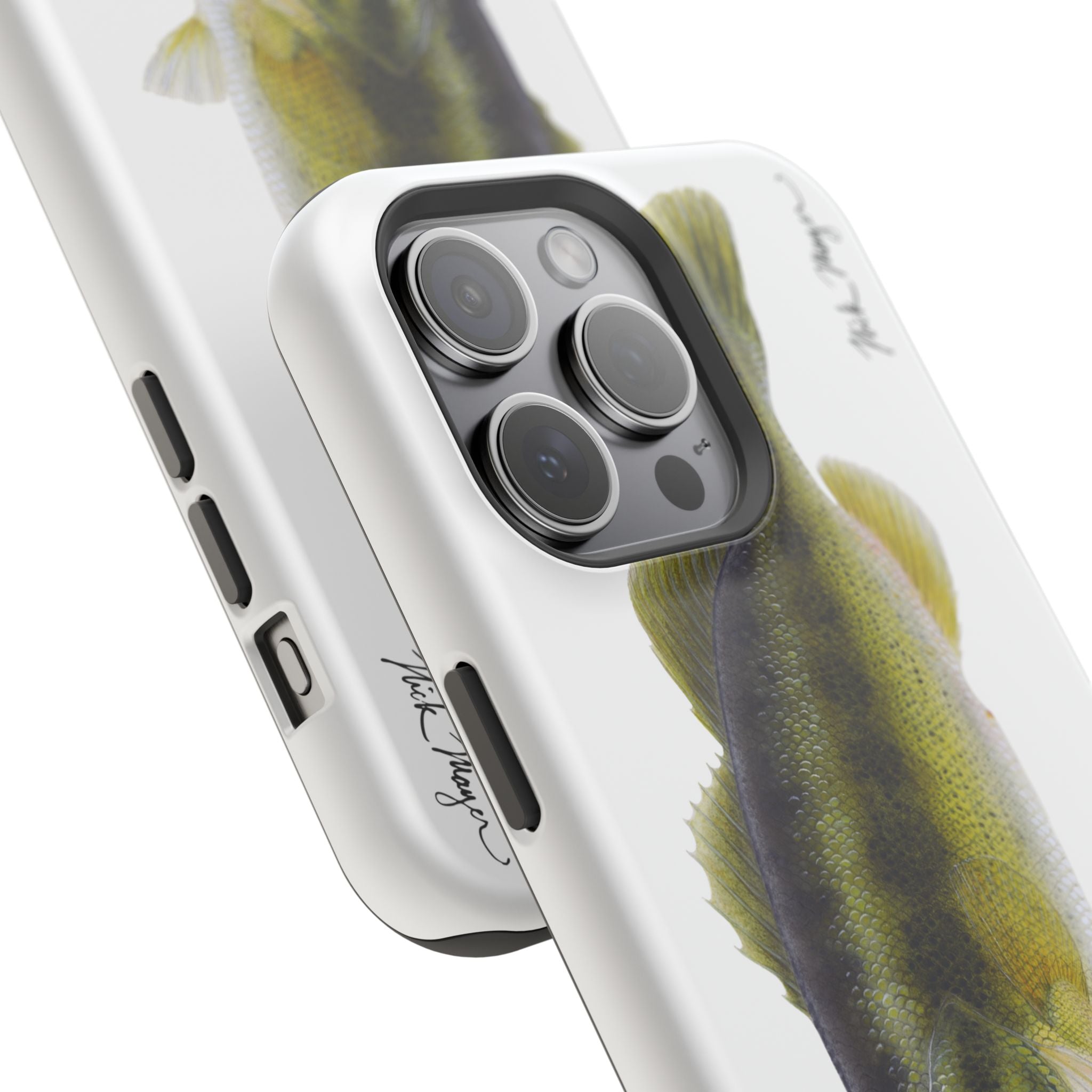 Largemouth Bass MagSafe White iPhone Case