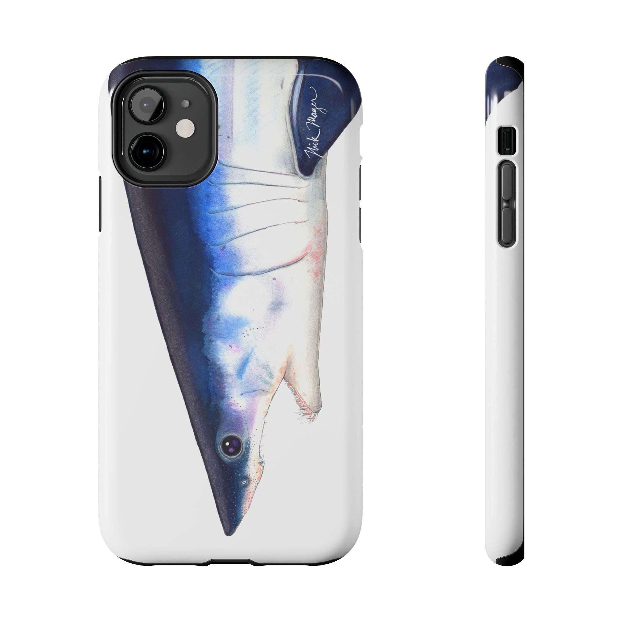 Mako Shark Face White Phone Case (iPhone)