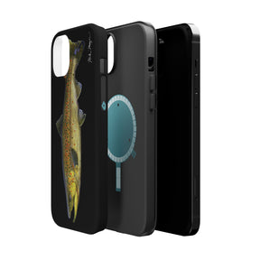 Brown Trout MagSafe Black iPhone Case