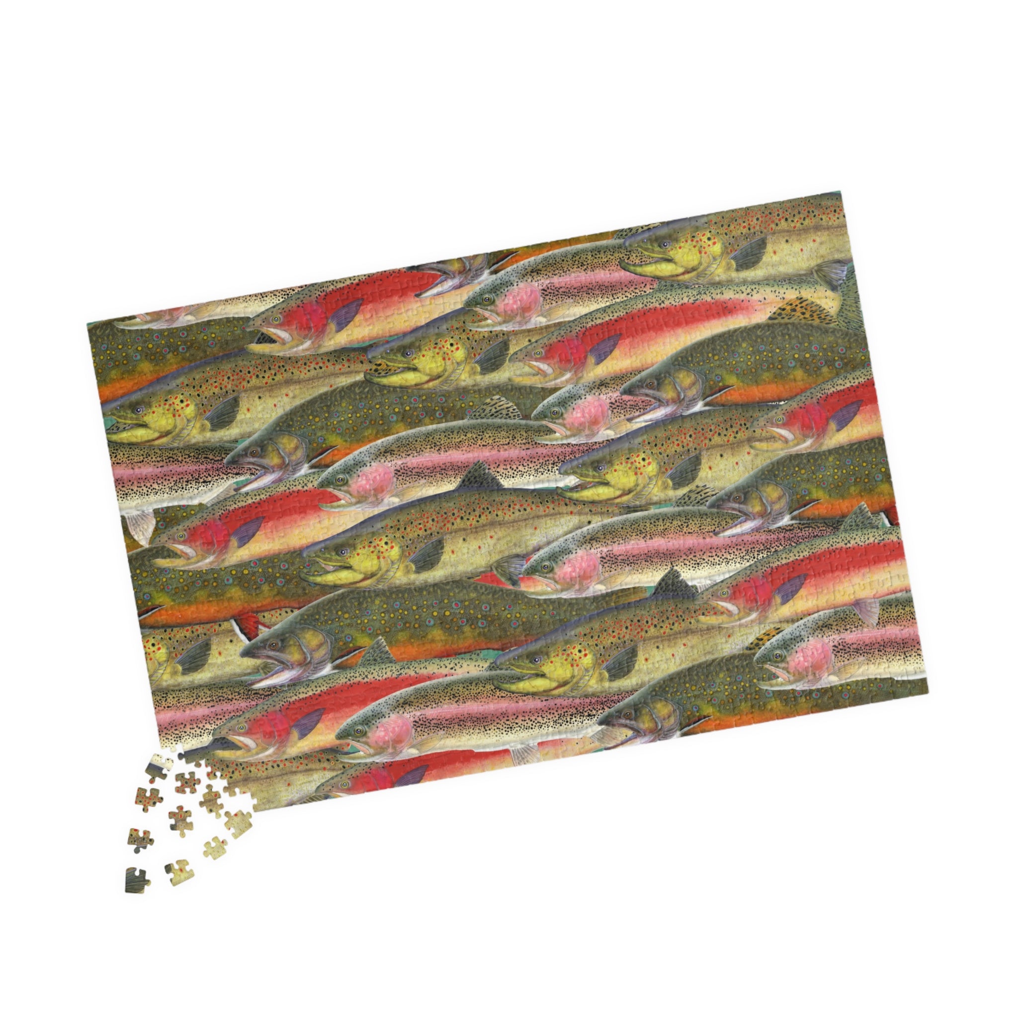 Trout Fish Art Jigsaw Puzzle (110, 252, 520, 1014-piece)