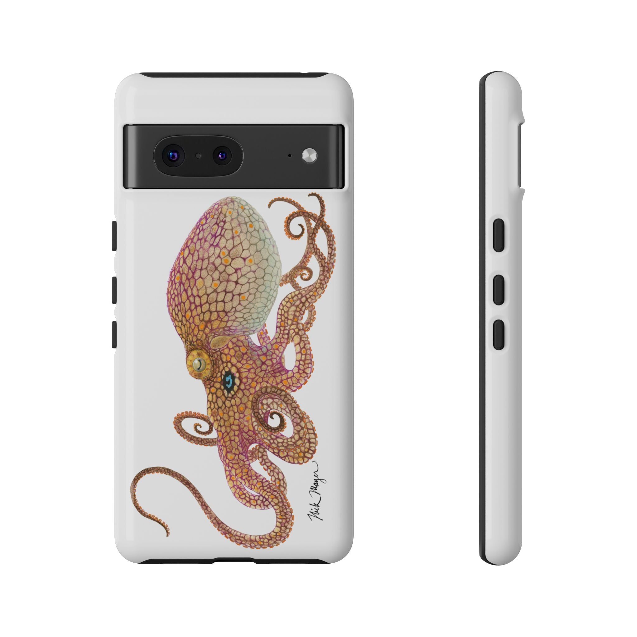 Two Spot Octopus White Phone Case (Samsung)