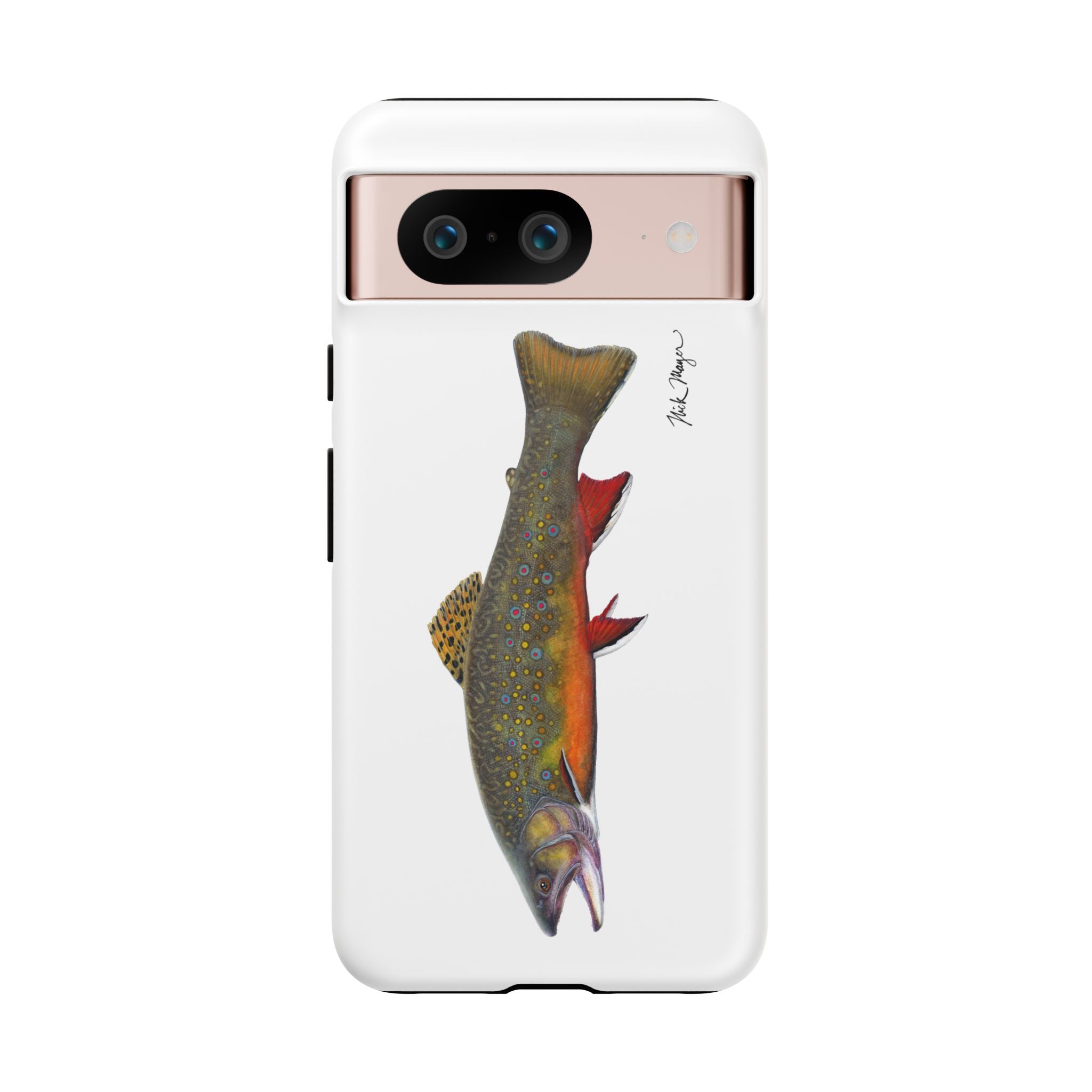 Brook Trout White Phone Case (Samsung)