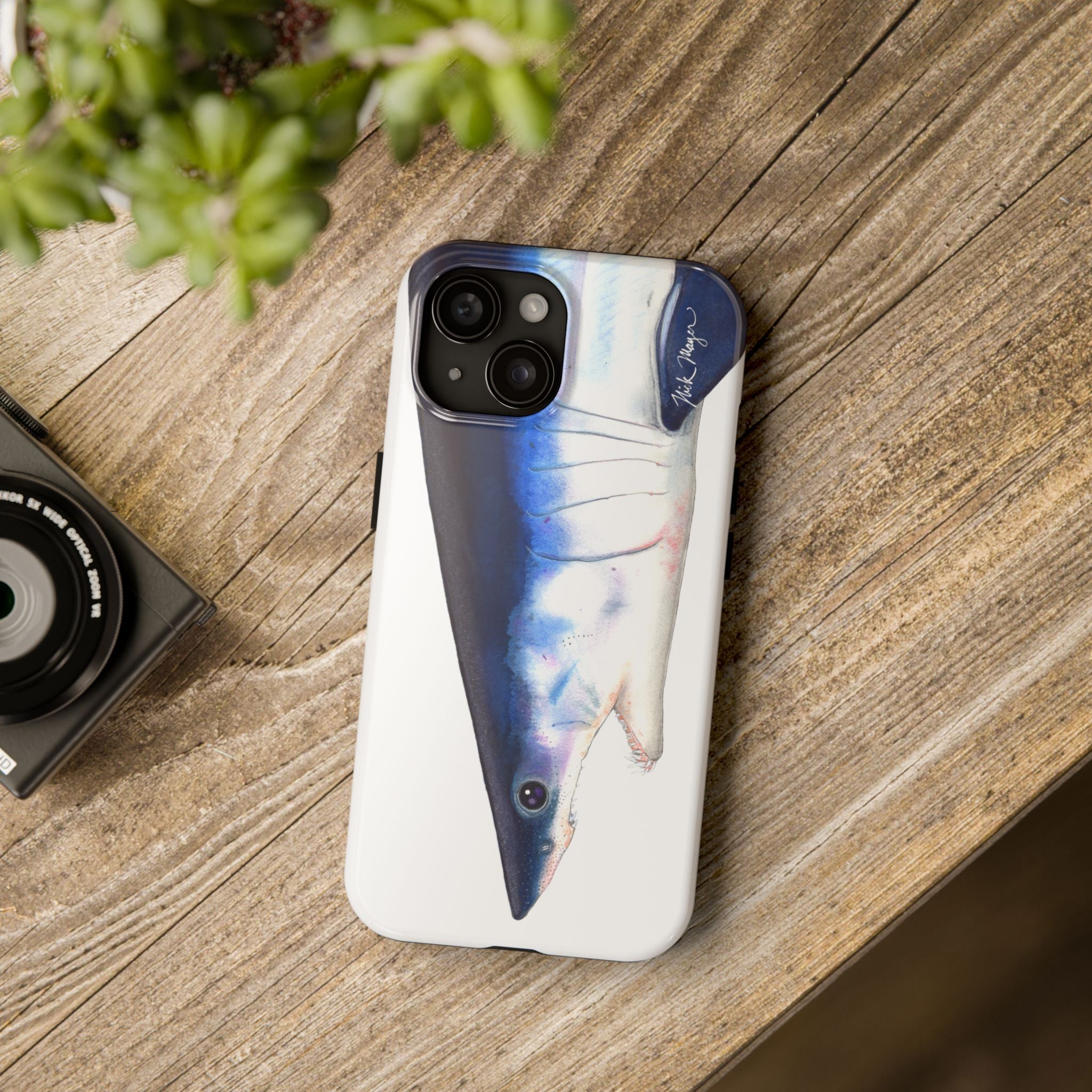 Mako Shark Face White Phone Case (iPhone)