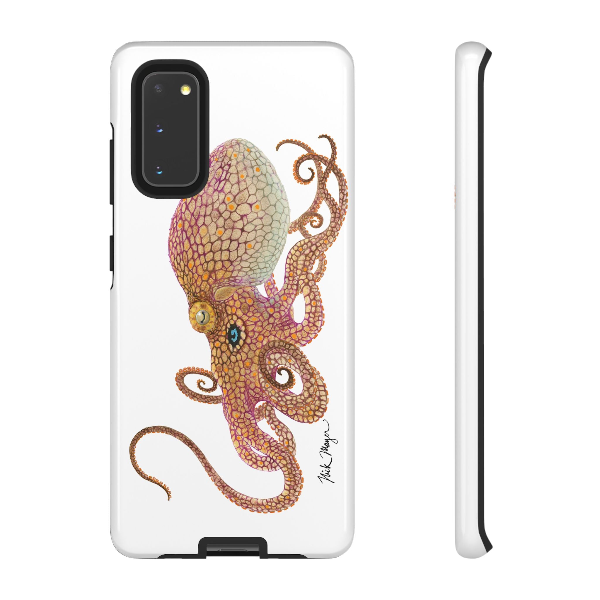 Two Spot Octopus White Phone Case (Samsung)