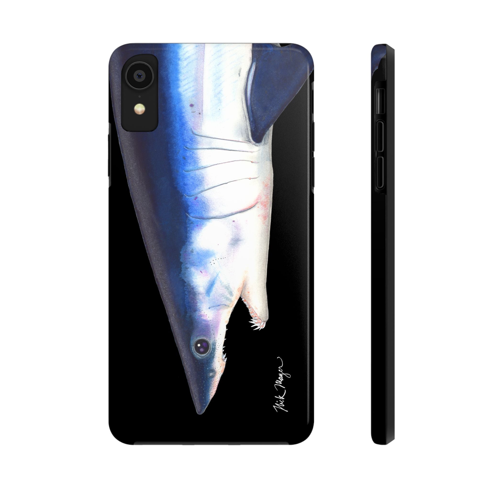 Mako Shark Face Black Case (iPhone)