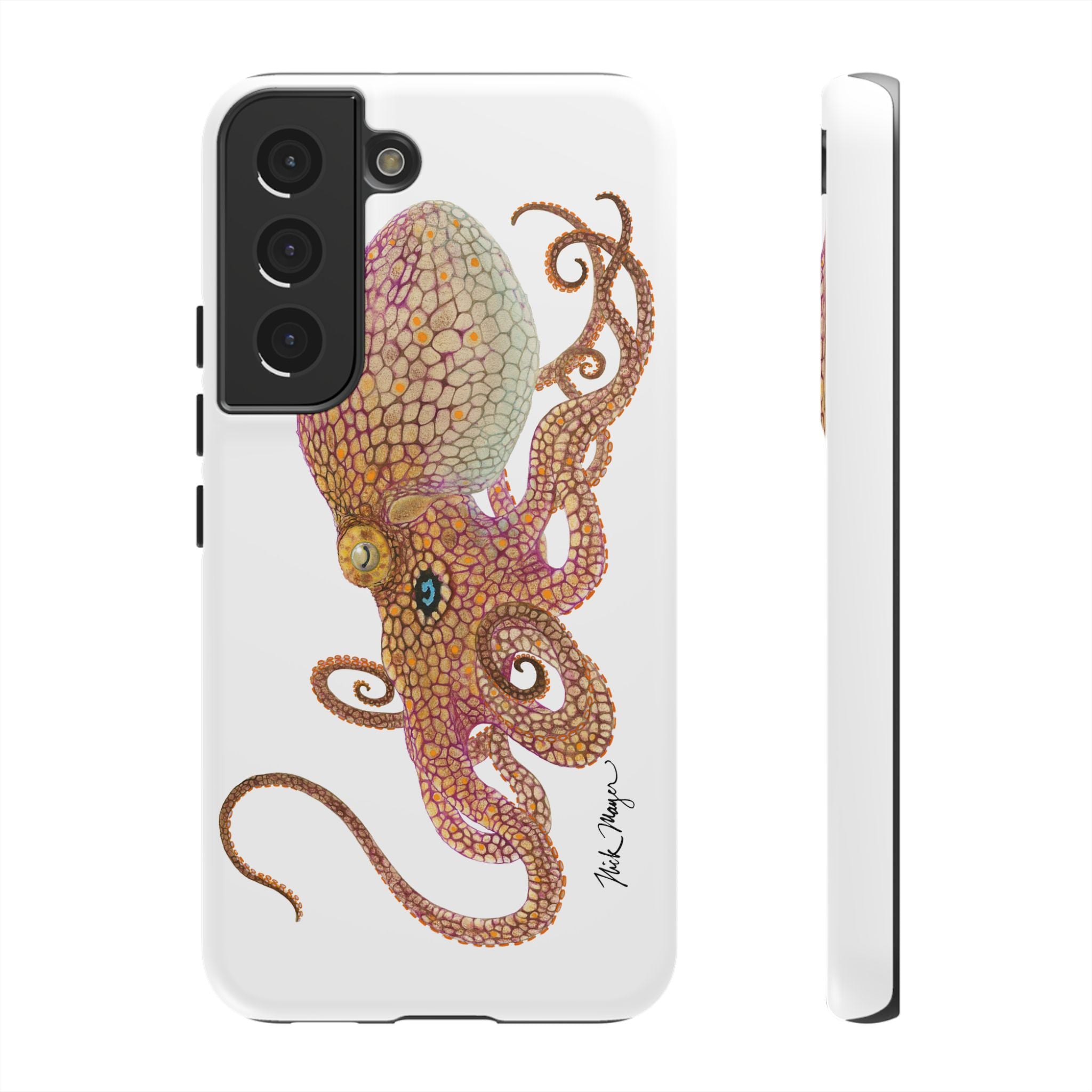 Two Spot Octopus White Phone Case (Samsung)