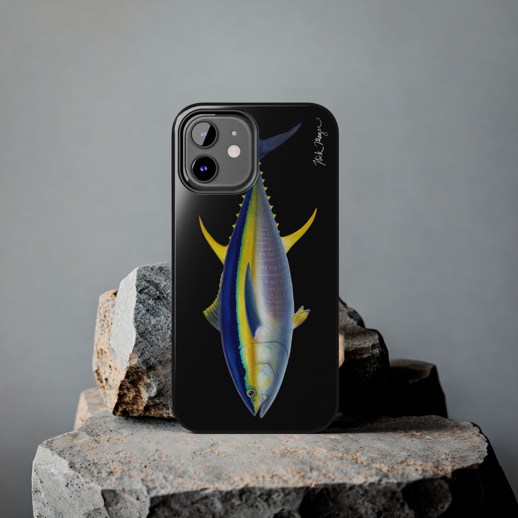 Yellowfin Tuna Black Phone Case (iPhone)