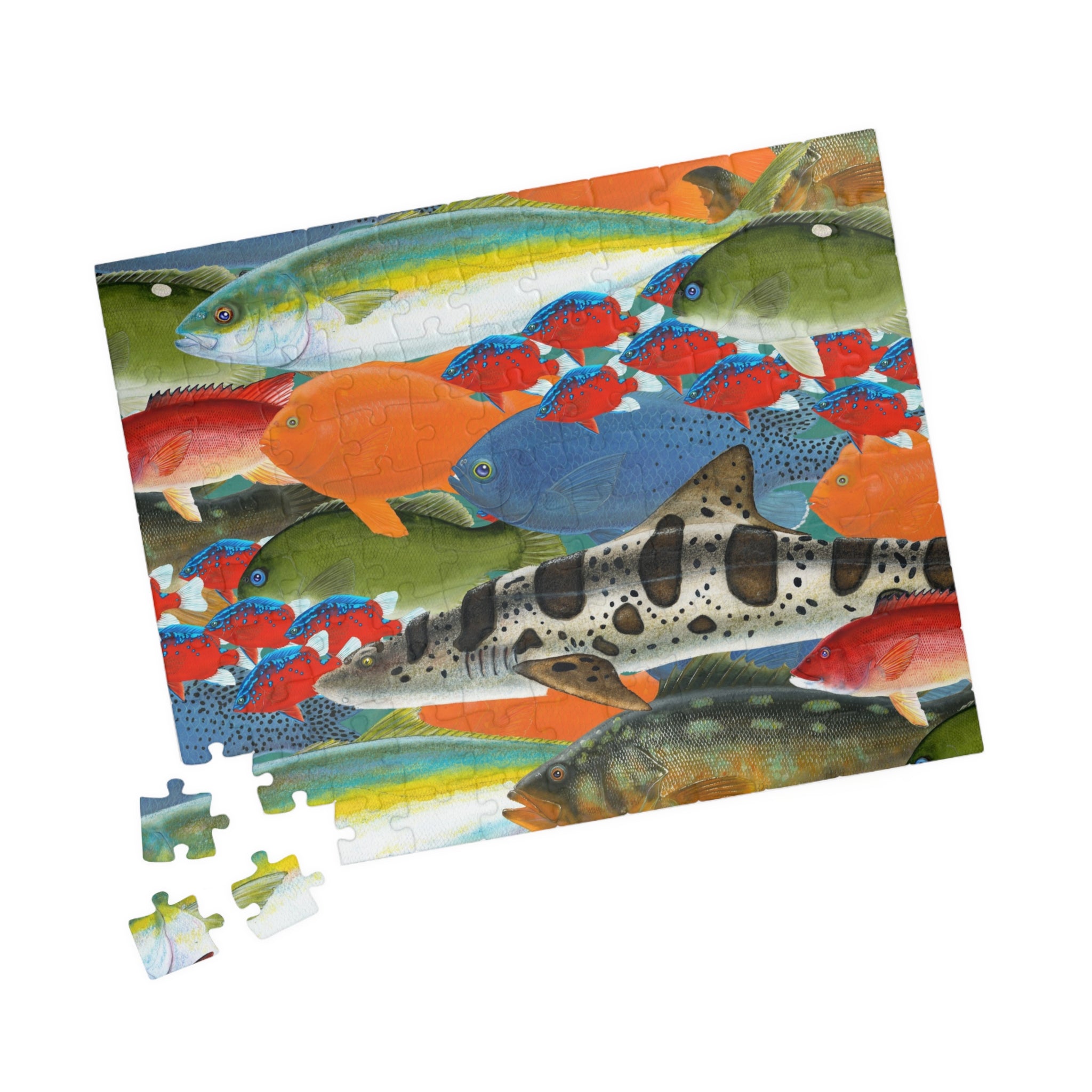 California Dive Fish Art Jigsaw Puzzle (110, 252, 520, 1014-piece)