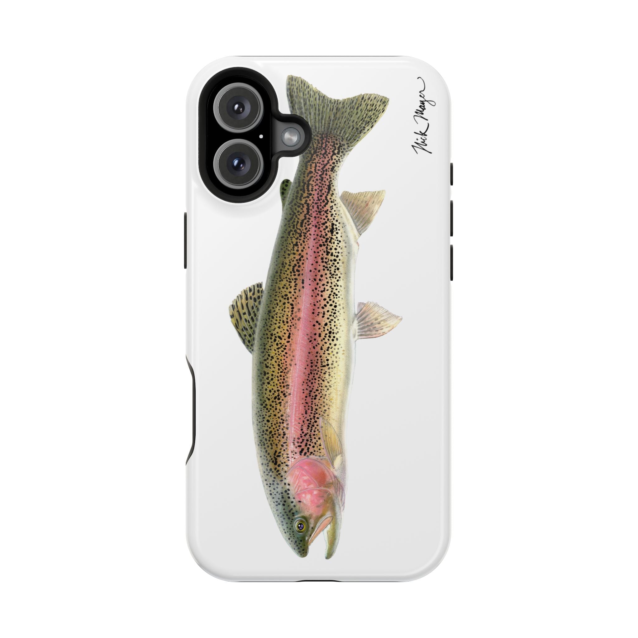 Rainbow Trout MagSafe White iPhone Case