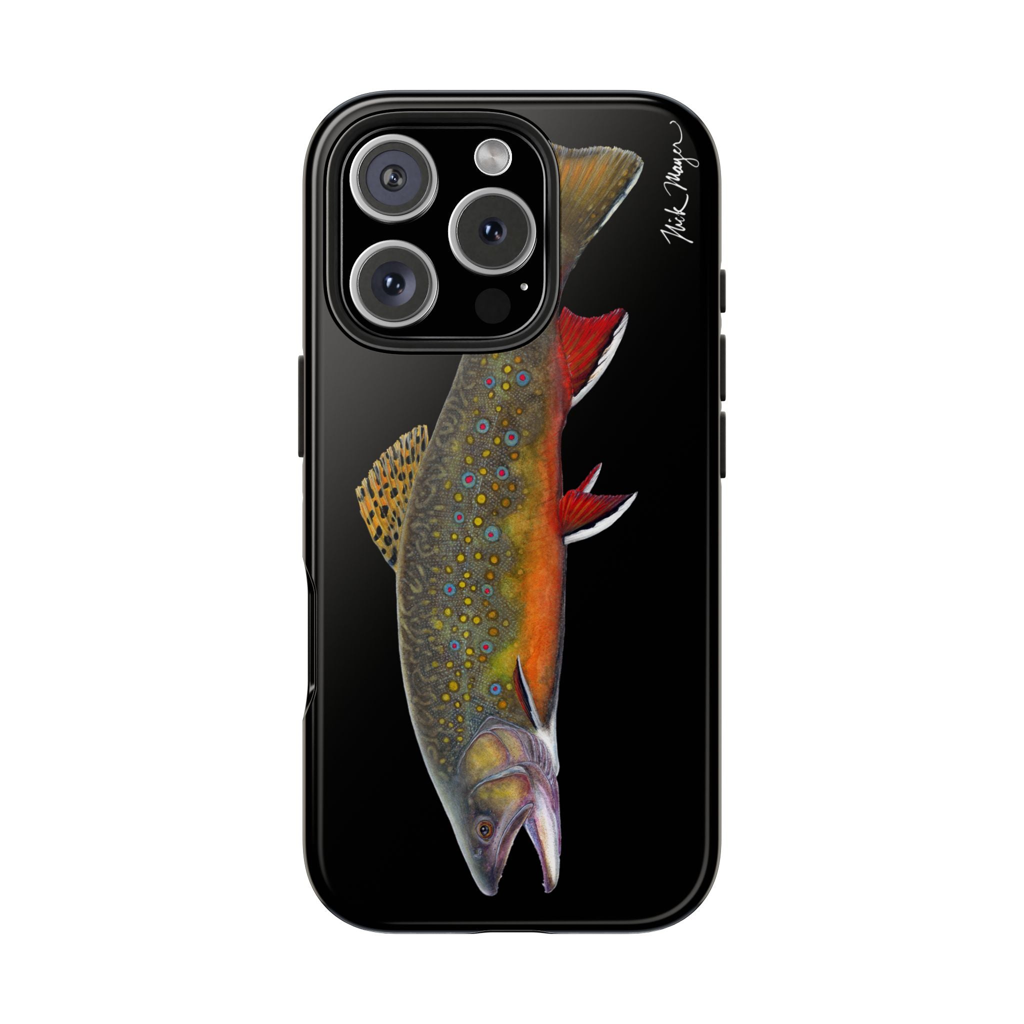 Brook Trout Black Phone Case (iPhone)