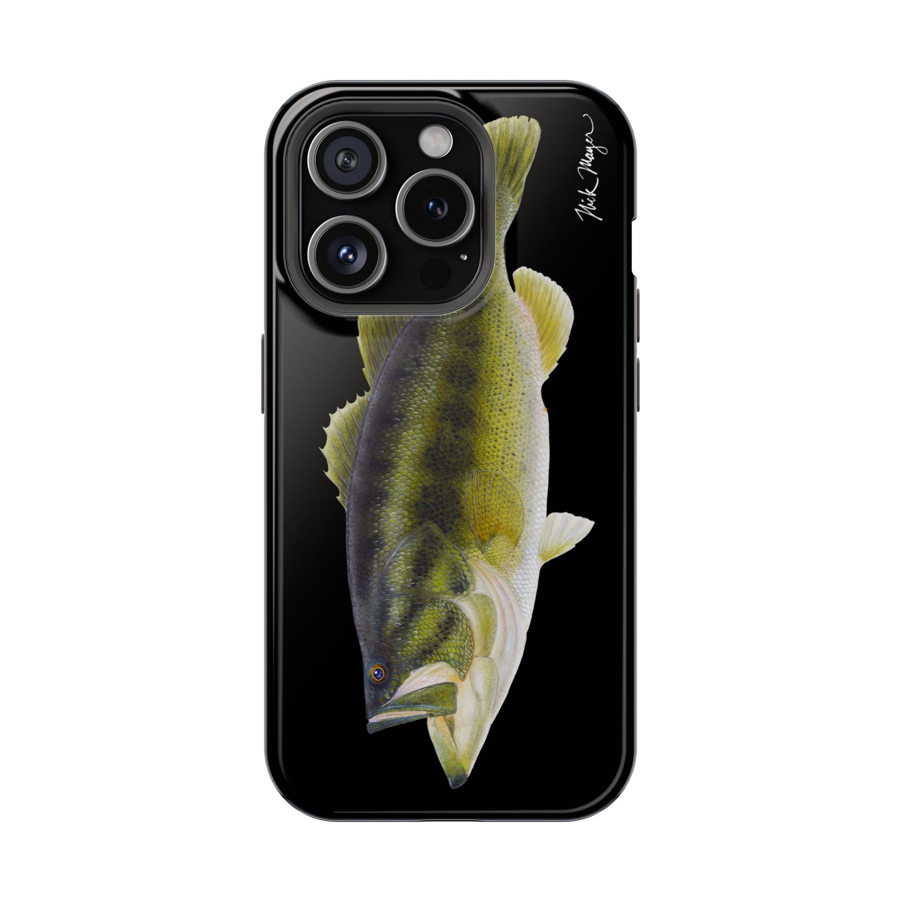 Largemouth Bass MagSafe Black iPhone Case