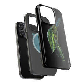 Green Sea Turtle MagSafe Black iPhone Case