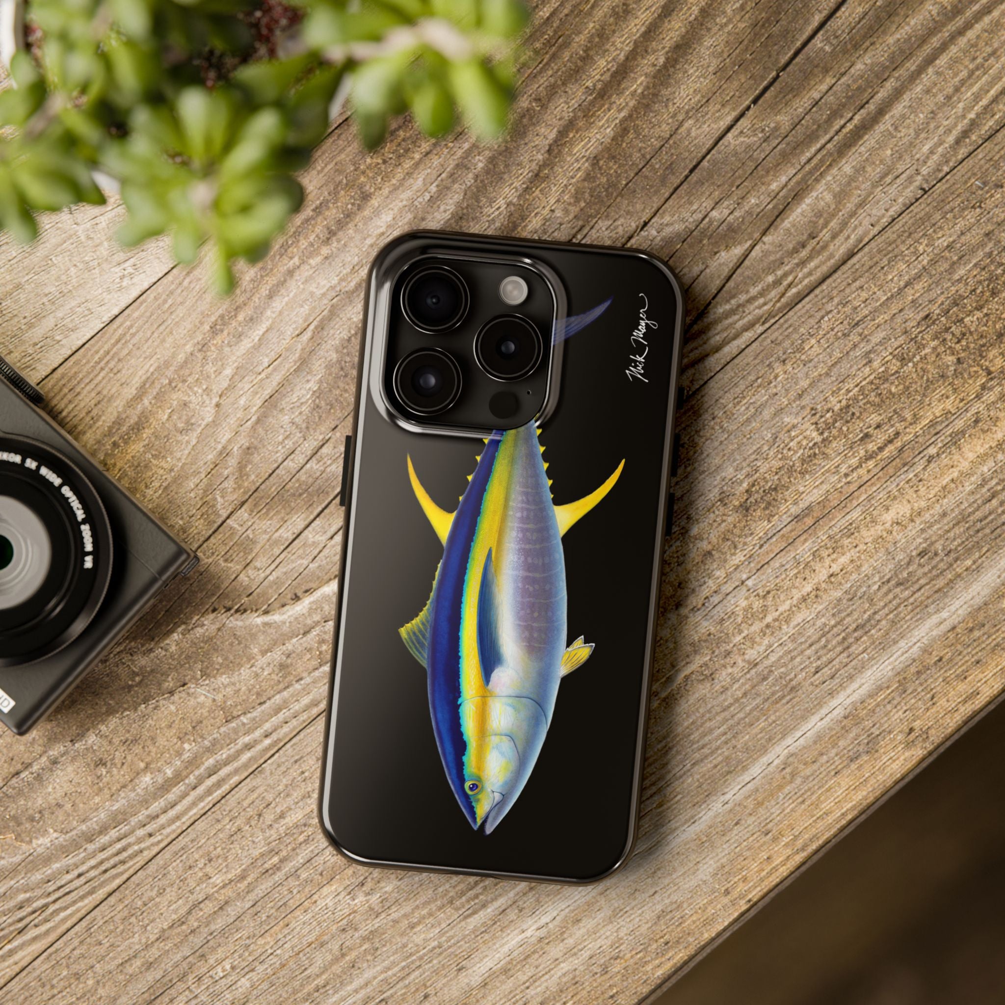 Yellowfin Tuna Black Phone Case (iPhone)