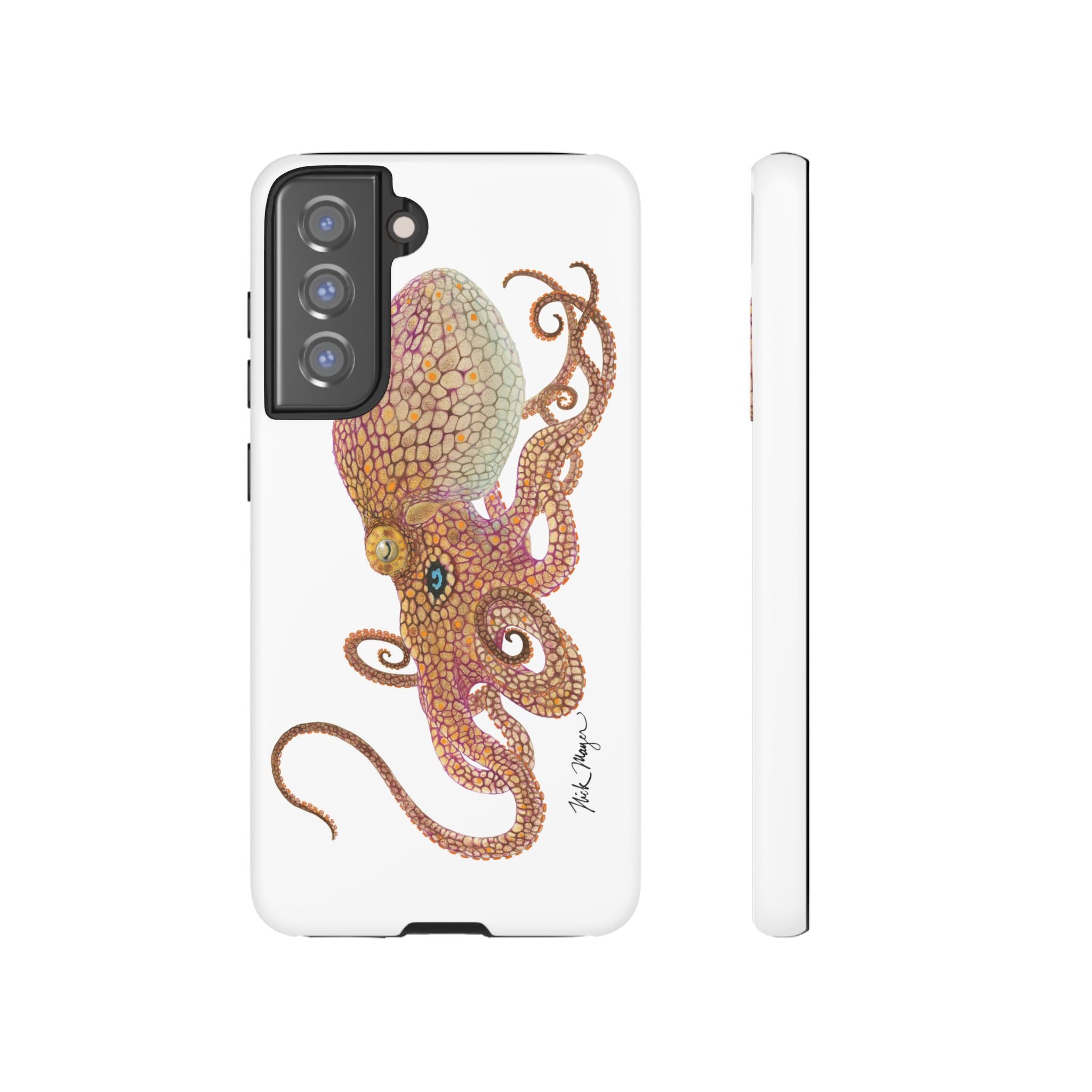 Two Spot Octopus White Phone Case (Samsung)