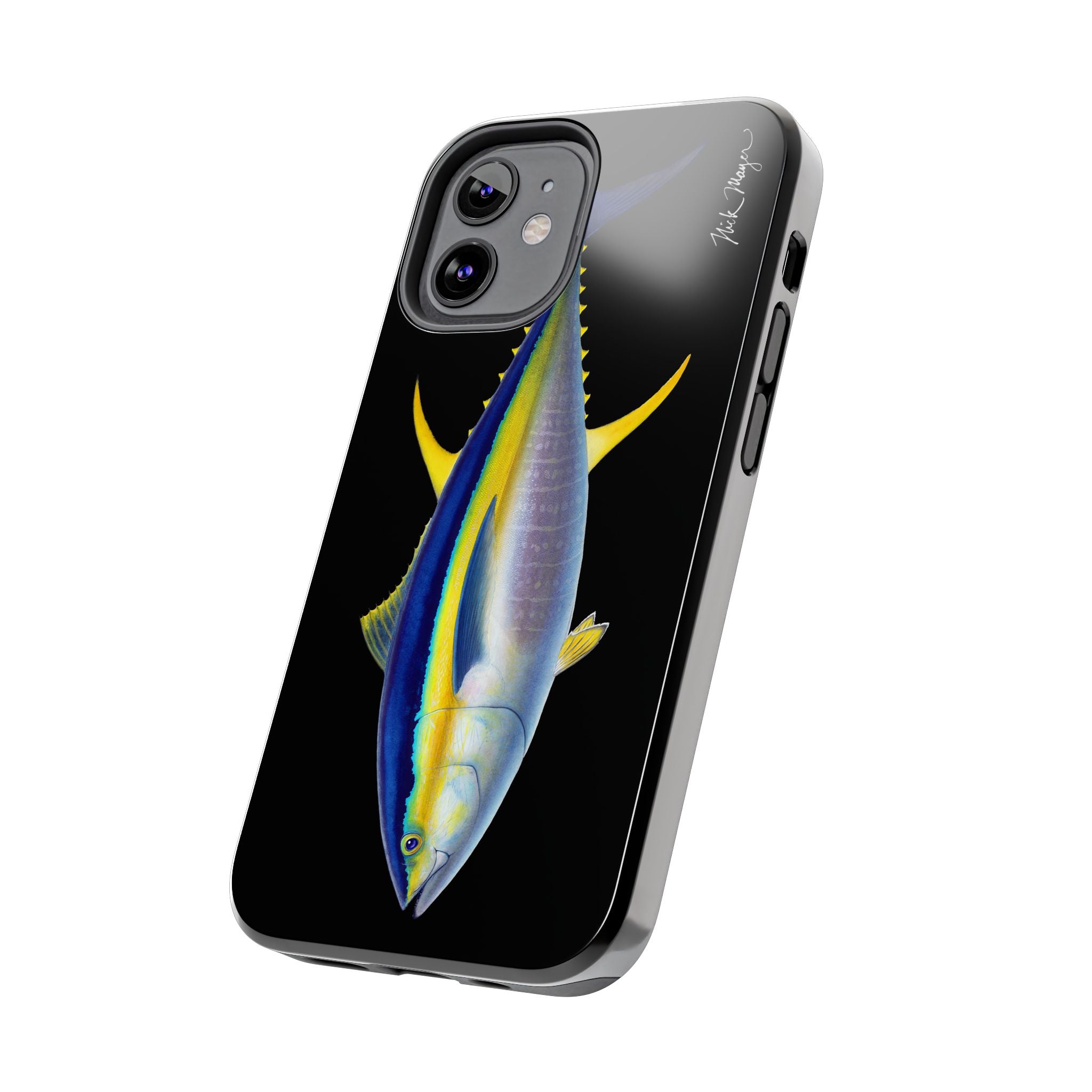 Yellowfin Tuna Black Phone Case (iPhone)