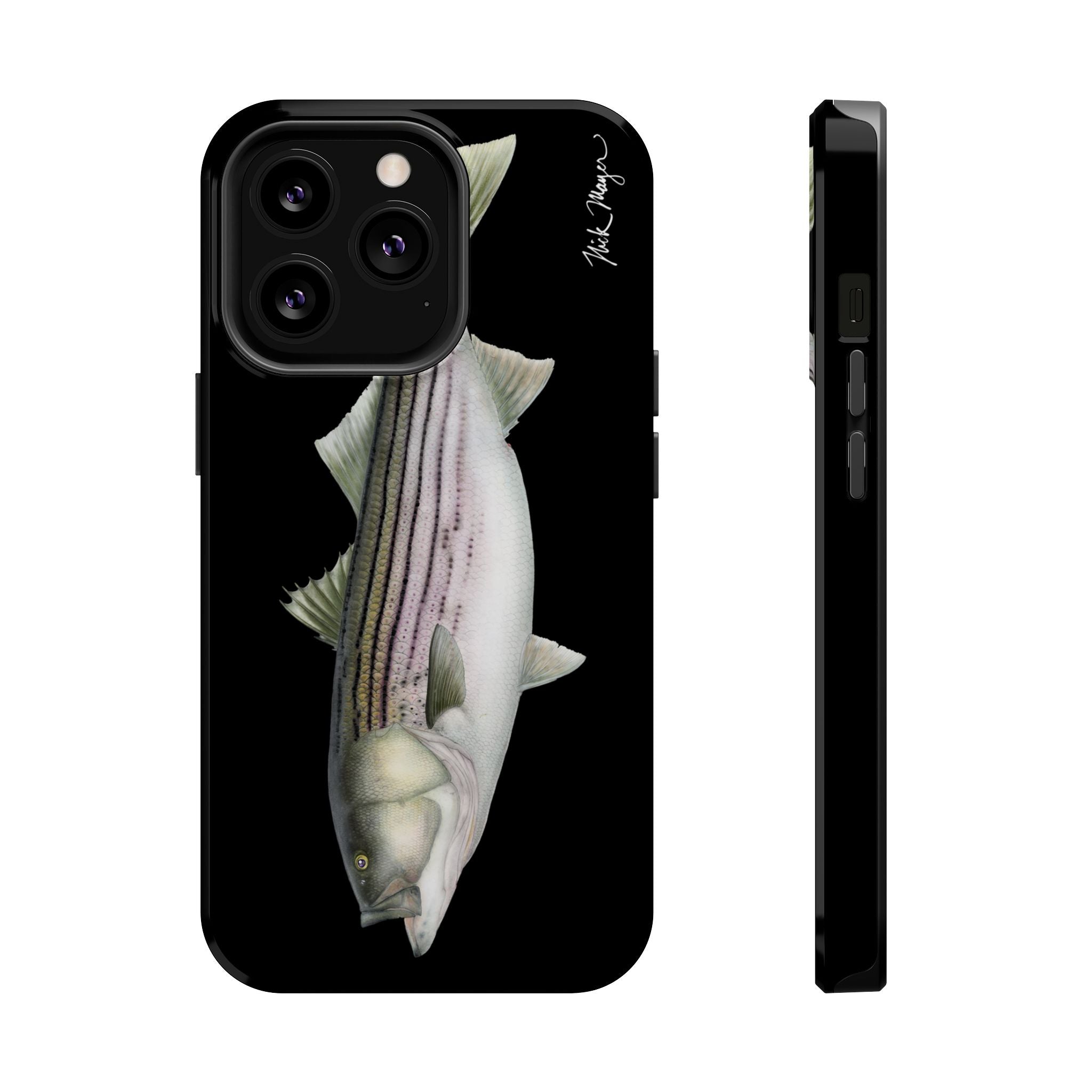 30 lb Striper MagSafe Black iPhone Case