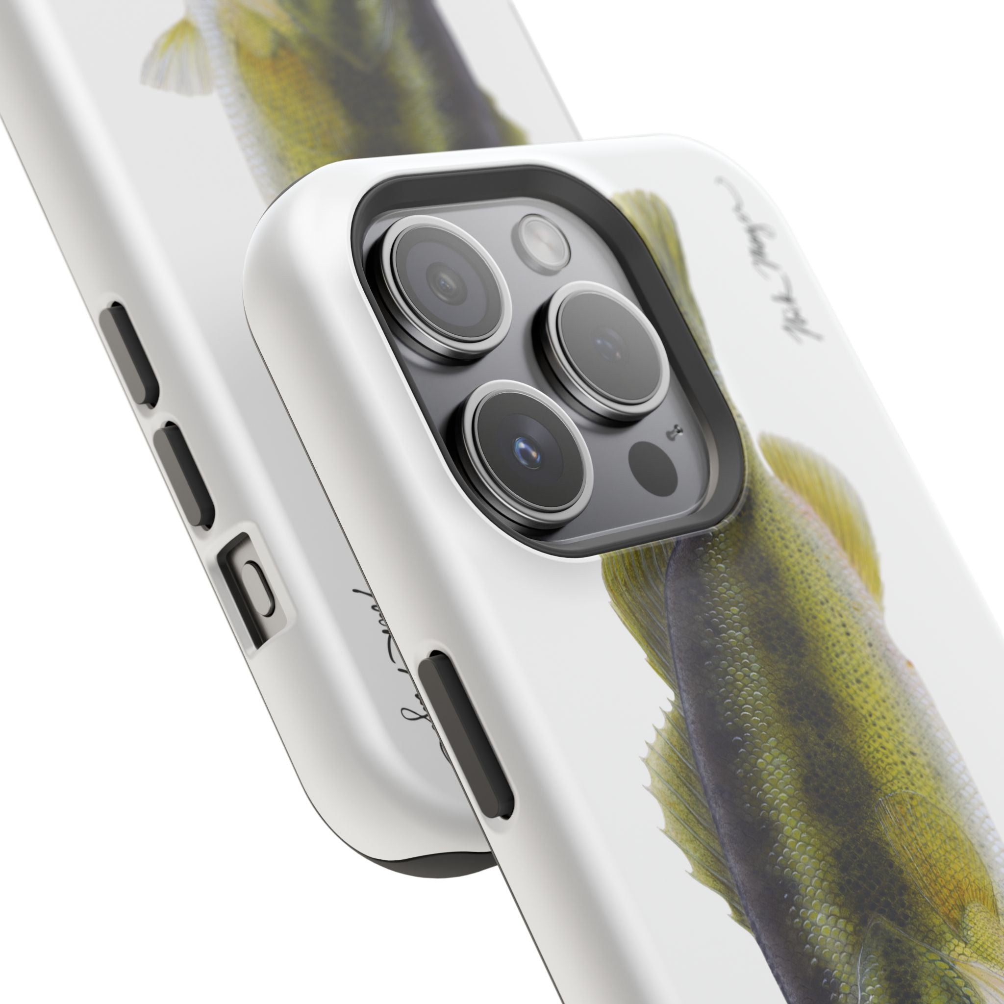 Largemouth Bass MagSafe White iPhone Case