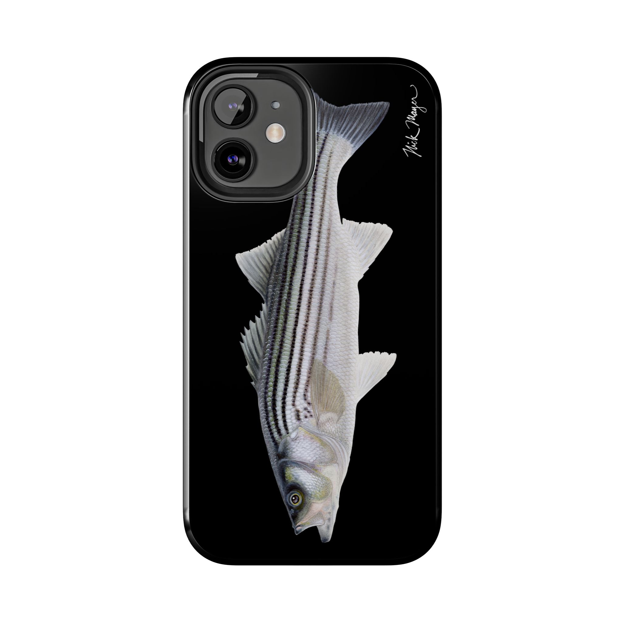 Schoolie Striper Black Phone Case (iPhone)