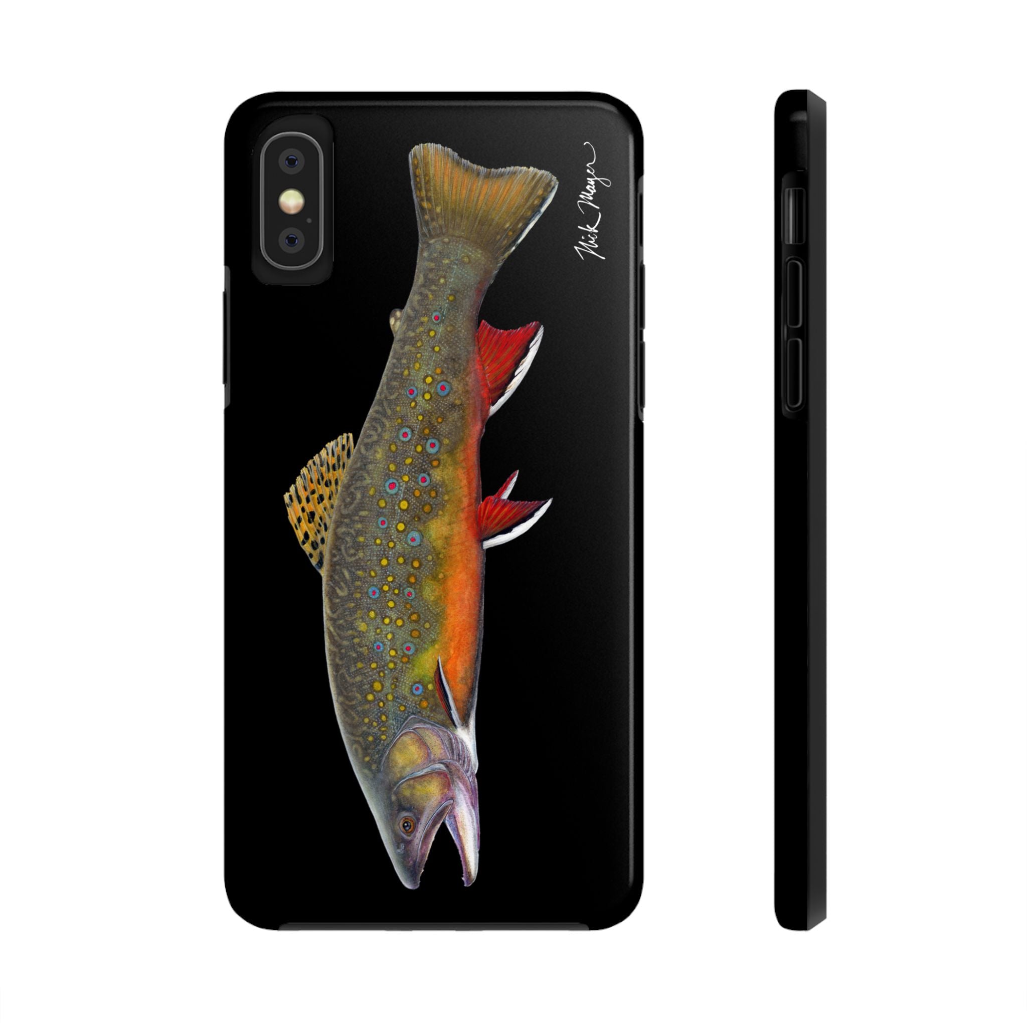 Brook Trout Black Phone Case (iPhone)